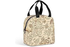 Treasure Hunt Map Insulated Lunch Bag
