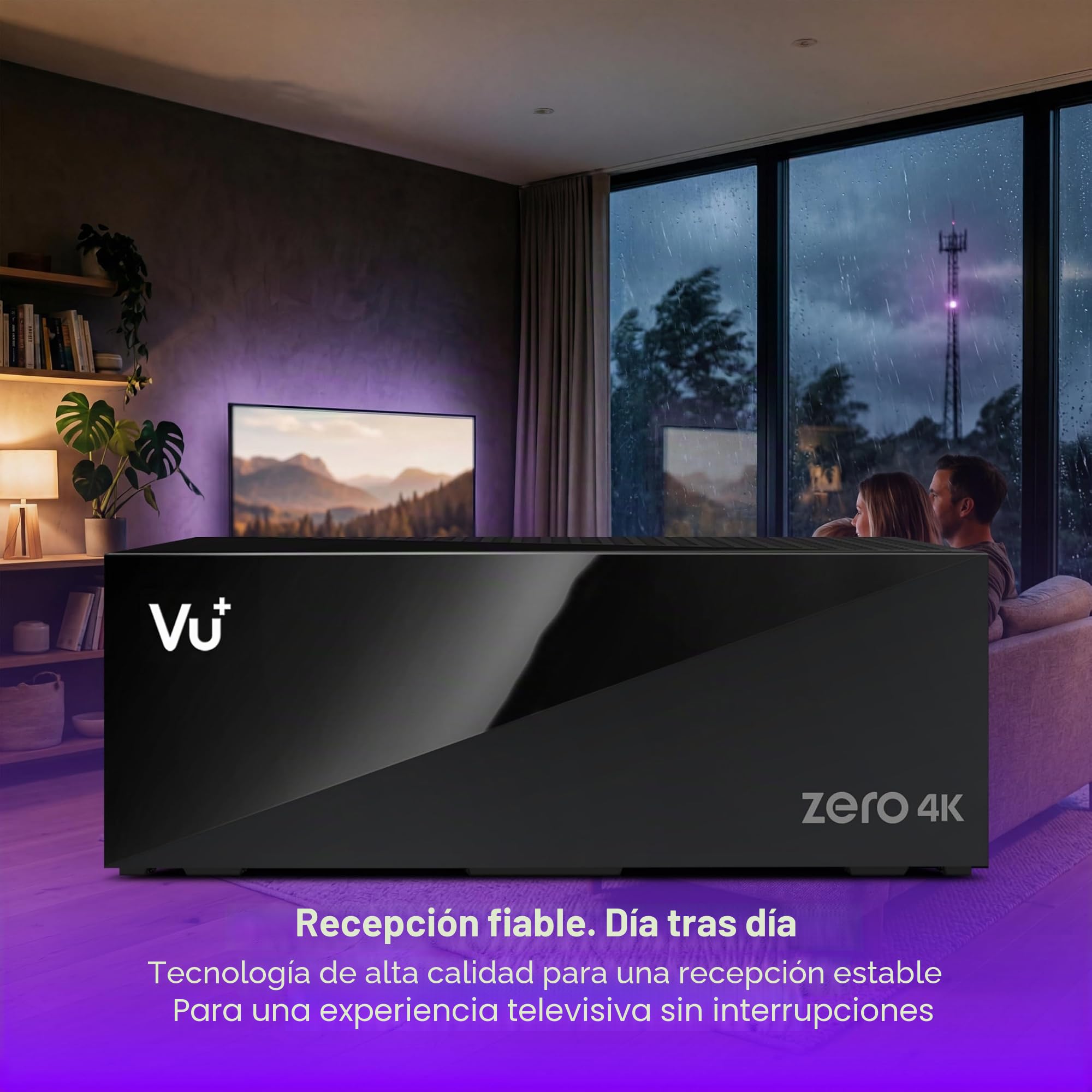 VU+ Zero 4K - Receptor Linux color negro