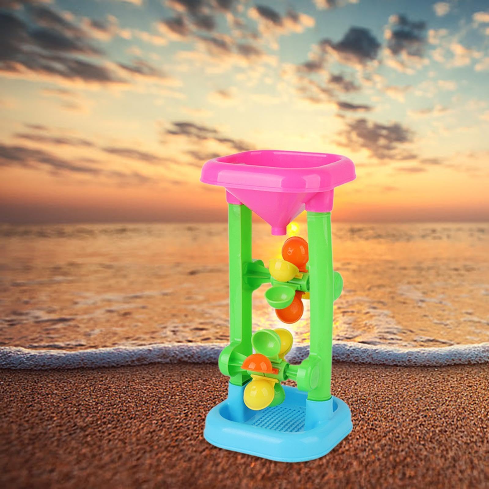 Colorful Sand Wheel Beach Toy for Summer Beach Sandbox Water Sifting Funnel Helps Develop Kids Hand Eye Coordination Water Sifting Funnel for Summer Sand Table — view 7