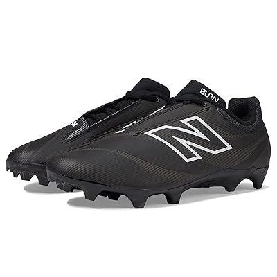 New Balance BurnX4 Lacrosse Cleats Shoes Black/Blacktop