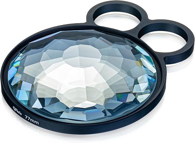 77mm Handheld Kaleidoscope Filters, Special Effects Filter Prism Camera Lens,Dreamy Fog Effect Optical Crystal Photography Glass