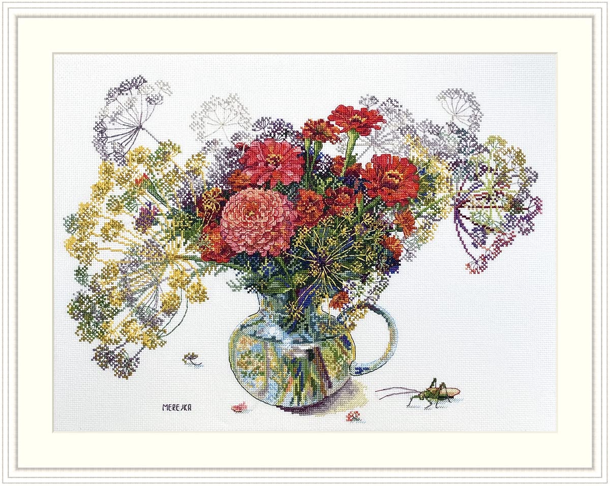 Kit De Punto De Cruz Contado, Aguja Mágica, Vals Nupcial, 210-200, Tela Aida De 14 Hilos, 41 Cm X 31 Cm - México