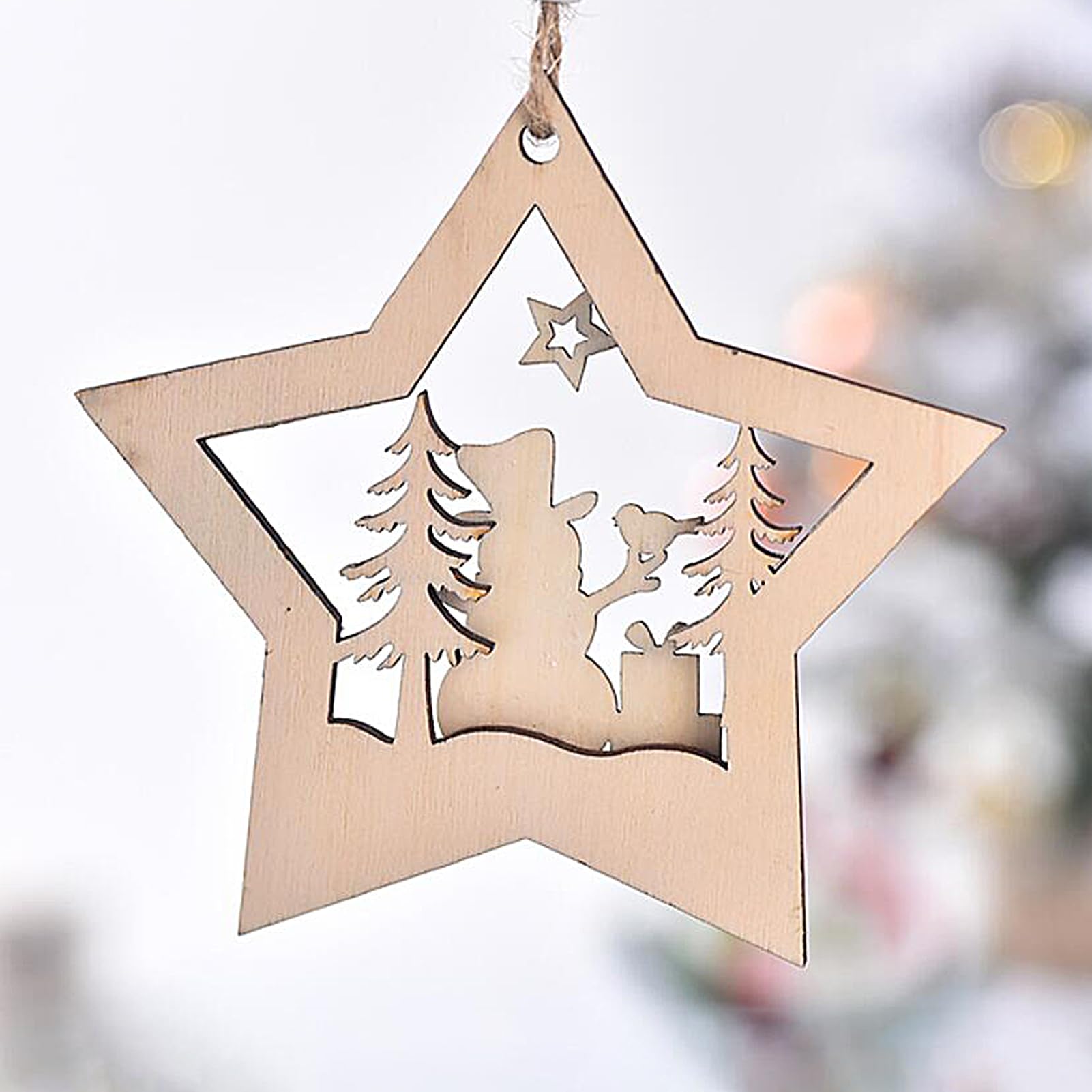 Amazon.co.jp: 屋内クリスマス用キリスト降誕セット,2D 木製クリスマス