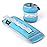 Ankle Weights, Wrist Leg Arm Weights for Women Men Kids Child with Adjustable Straps,A Pair of 3LBS(1.5LB Each Weight) Strength Training Weighted for Jogging, Running, Walking, Fitness, Sky Blue