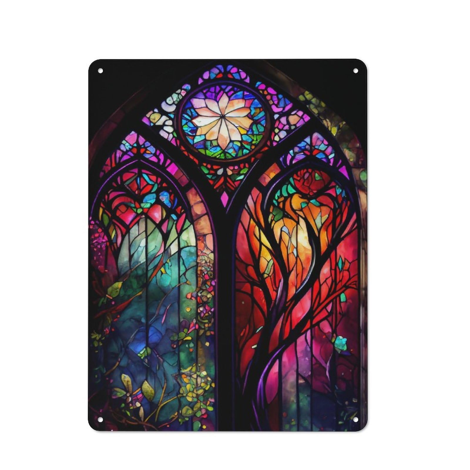 Junmoney Church Of Seasons Rustic Tin Sign 40X30cm Featuring For Garage Or Workshop, For Updating Garage And Workshop After Moving