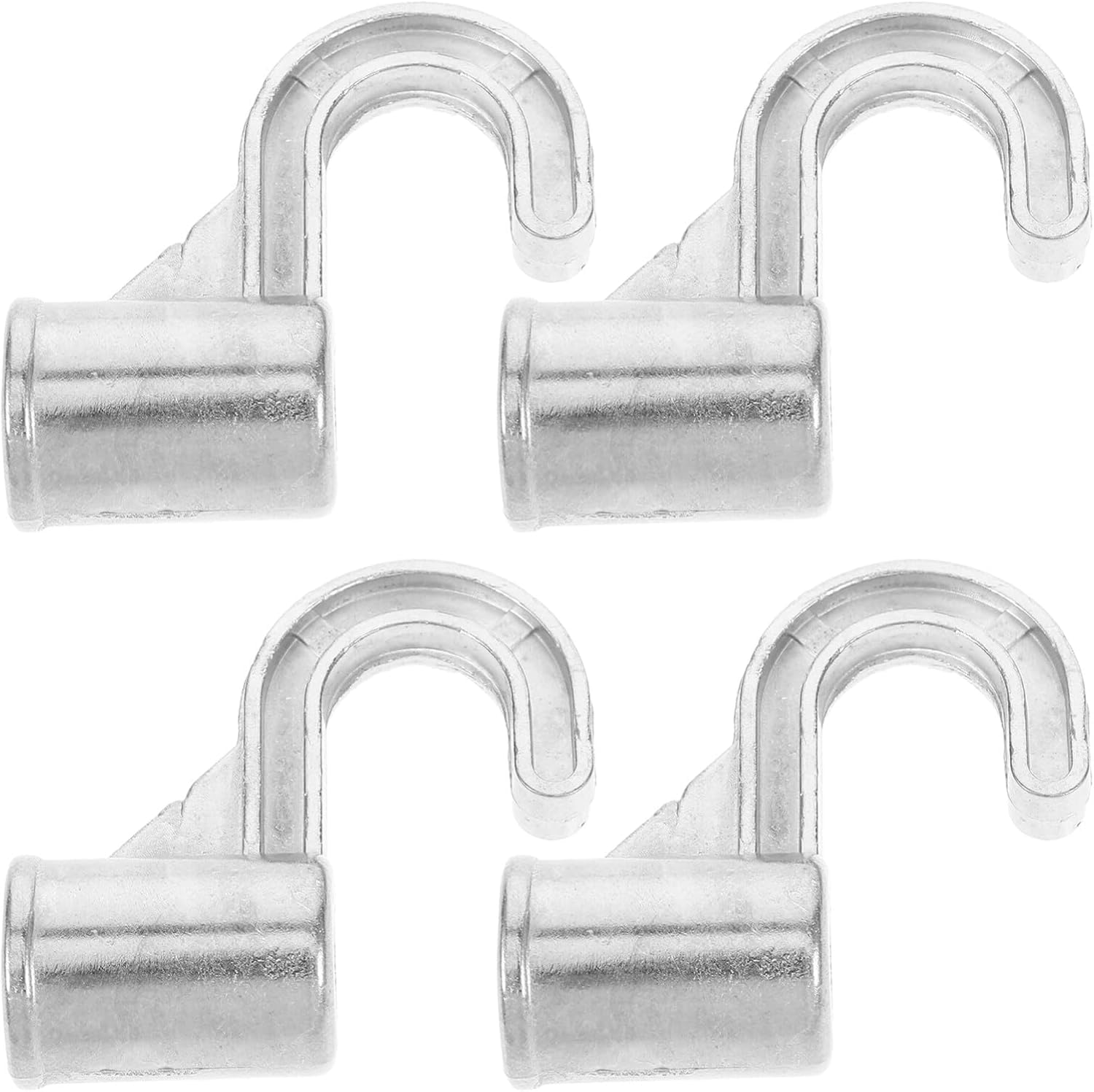 4pcs Aluminum Alloy Closet Rod Bracket Hook Holder Stand Rack No Drilling Closet Rod Brackets Rod Racks Closet Accessories/6319