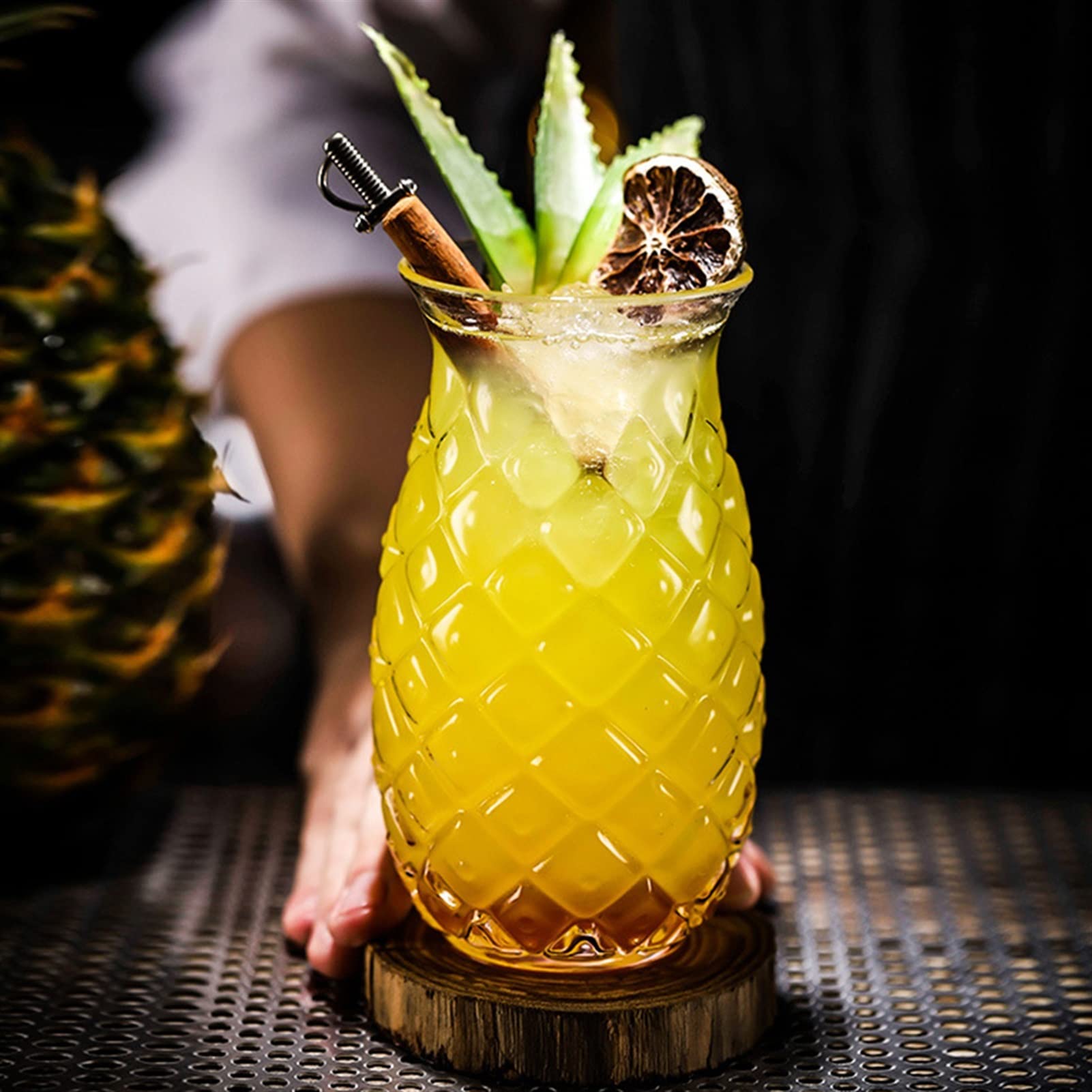 Szklanki Highball, trwały kubek szklanka do wody retro ulga szklanki do picia filiżanka do herbaty kreatywny kubek do picia przezroczysty kubek do wina 480 ml kieliszek do wina do domowego baru Nadaje się do koktajli, wody, soku, piwa, wi