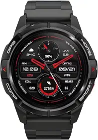 Mibro GS Active Smartwatch para homens e mulheres, Posicionamento GPS Tela AMOLED 1000Nits 5ATM à prova d'água 150 modos esportivos Relógio inteligente para Android iOS, Preto