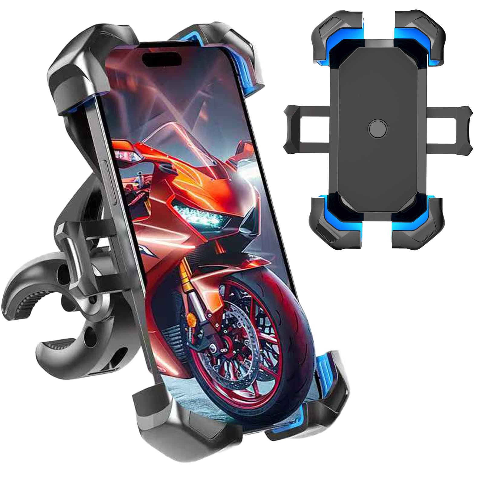 ETOREAIR Bike Phone Holder Mount Universal Bicycle Motorcycle Phone Mount for Scooter Electric Bike Mountain Bike for iPhone