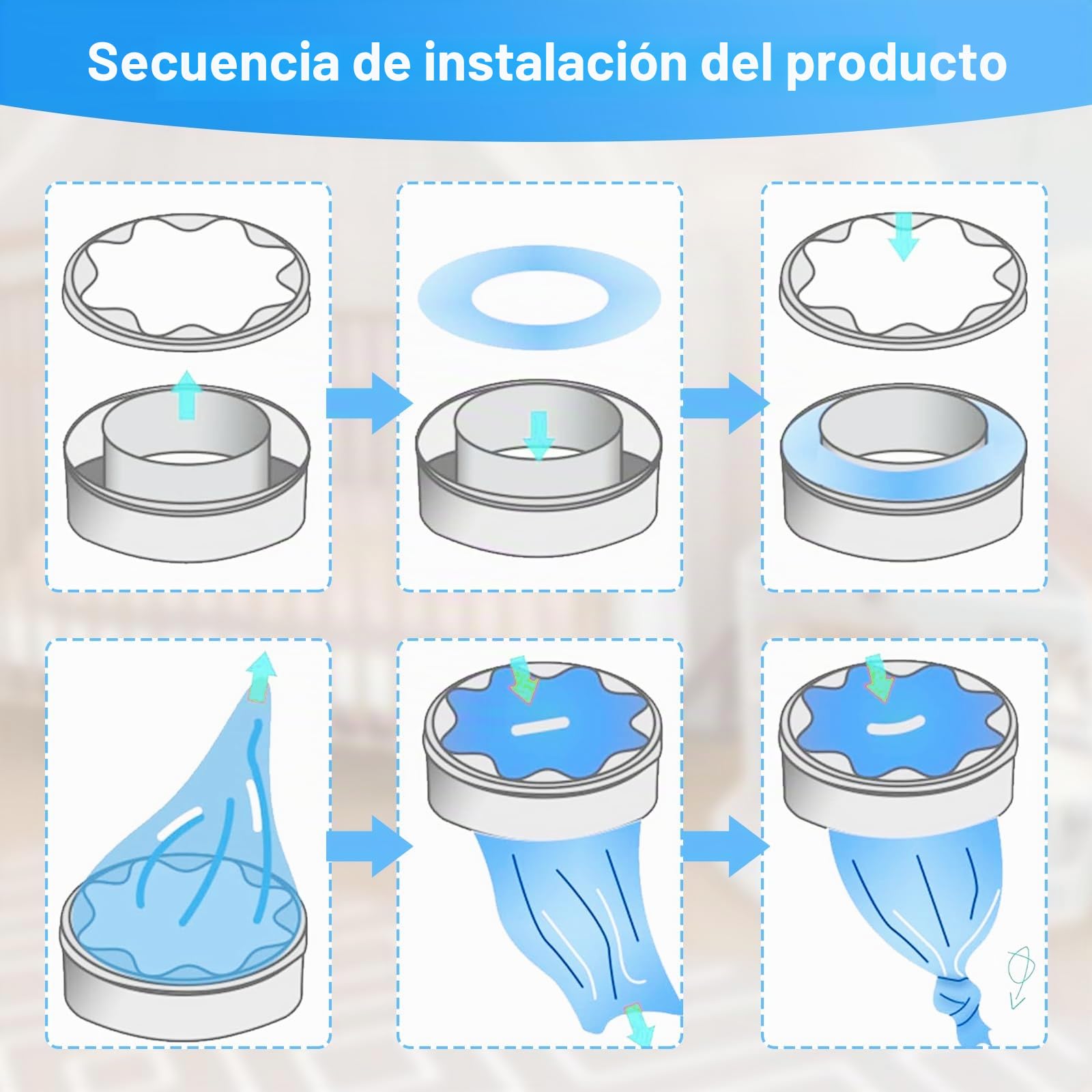 10 Recambios Contenedor de Pañales, Bolsa de Relleno para Papelera Pañales Bebe Compatible con Angelcare et Tommee Tippee et Litter Locker II Recambios