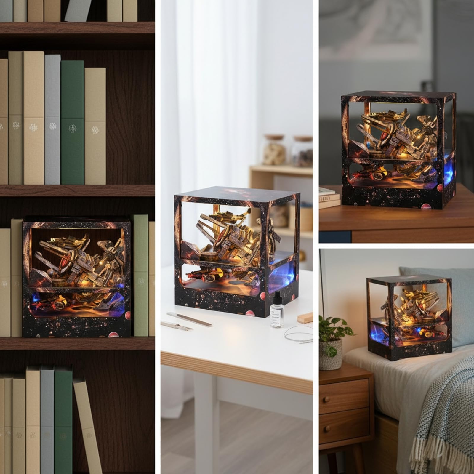 3D Miniatur-Buchnische