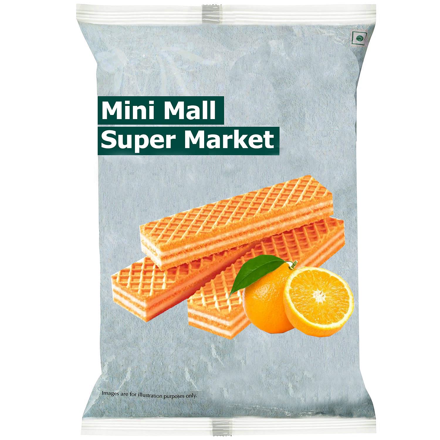 MiniMall Super Market Orange Flavoured Waffy Biscuits/Assorted Wafer Biscuits (400 Gm)