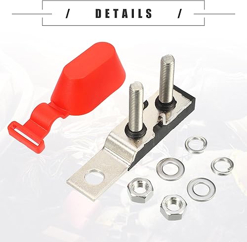 Miniatura 7 de Motoforti Kit de bloque de fusibles de terminal MRBF 30A, doble voltaje máximo 58 V para automóvil, barco marino, RV, plástico, negro, 1 juego