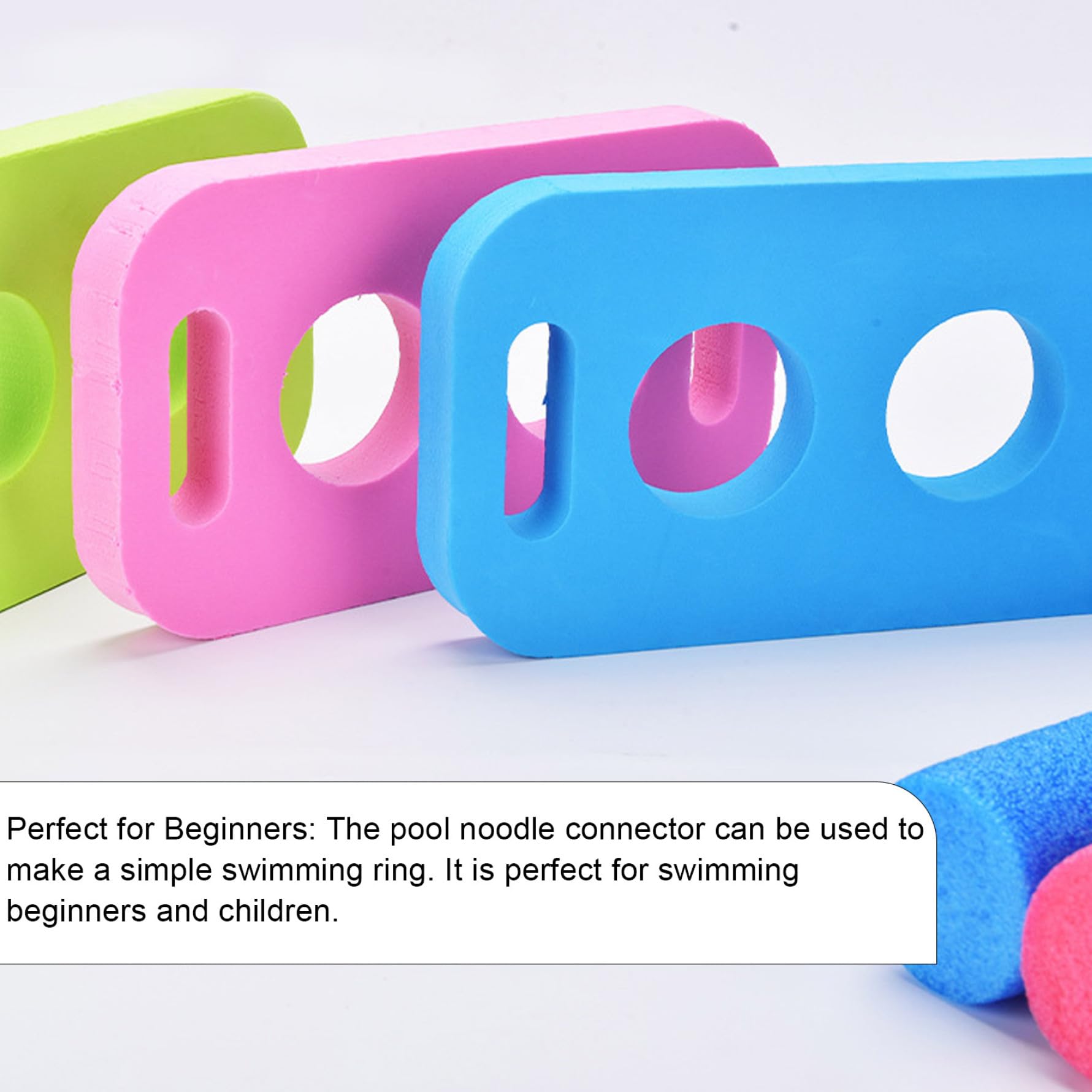 Connettore per Noodle per Piscina 3 Pezzi, 2 Fori, 3 Colori, connessione per Noodle da Nuoto
