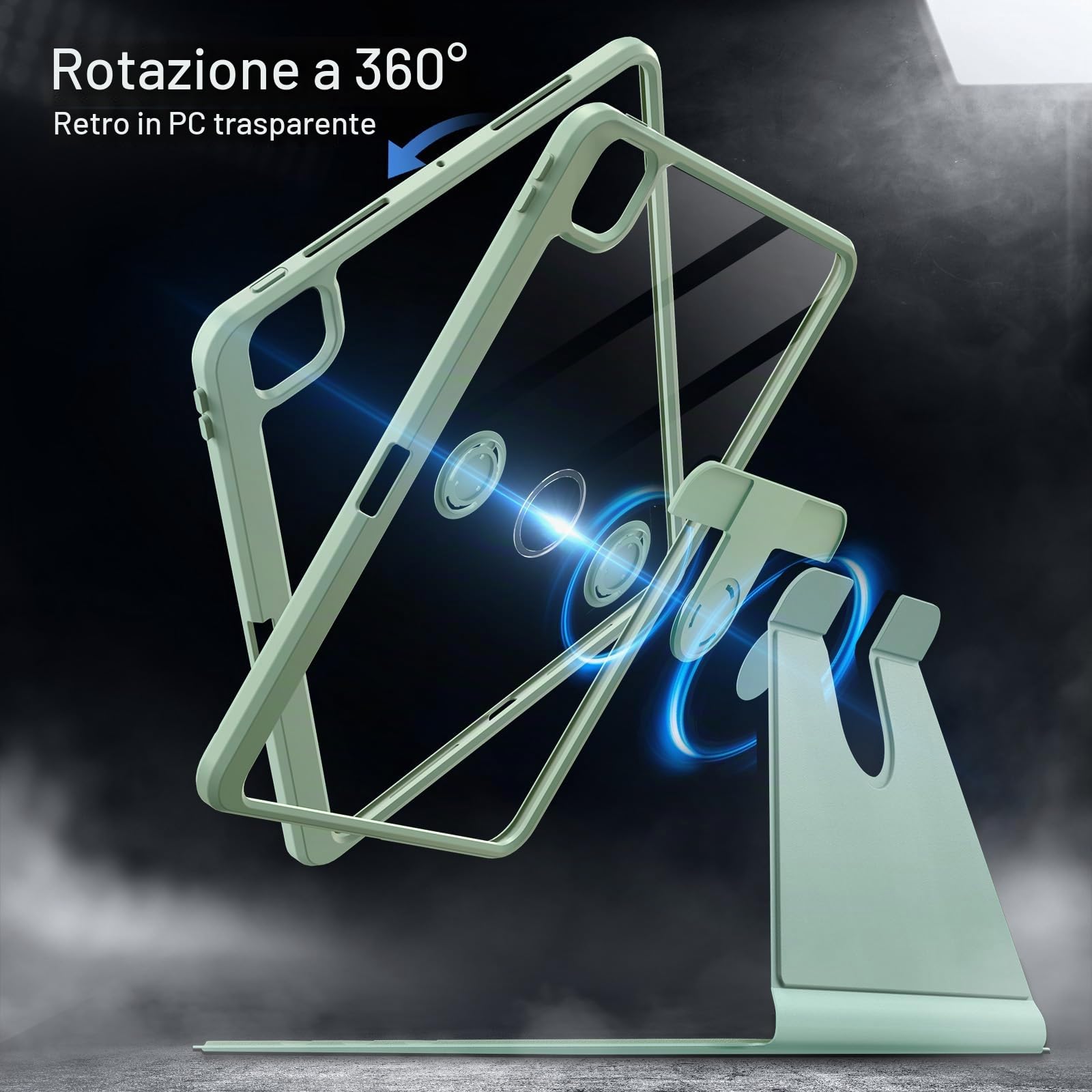 Custodia Business iPad Pro 11 2024 Rotante 360 Gradi Pelle Premium Custodia Business iPad Pro 11 2024 Rotante 360 Gradi Pelle Premium