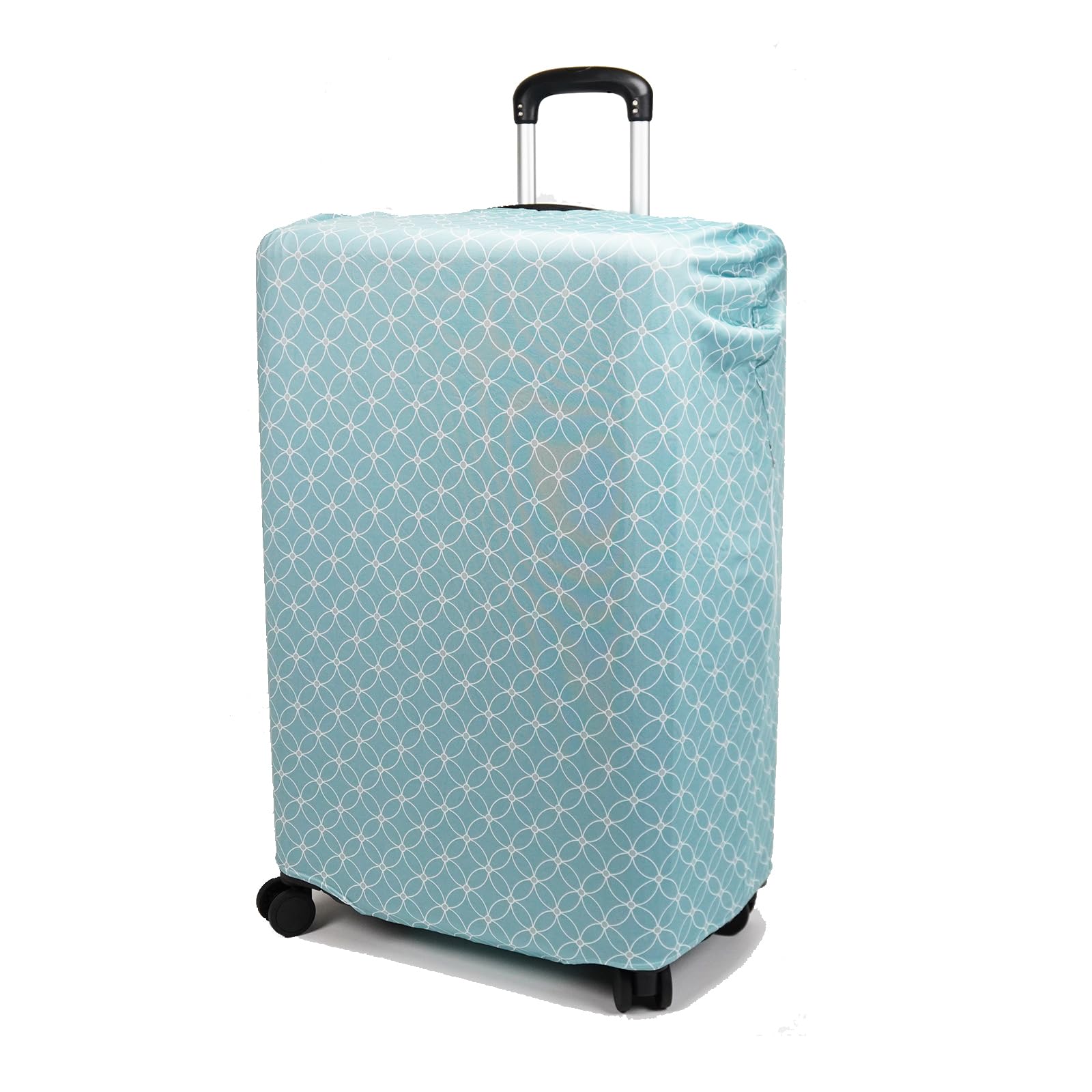 [エース] スーツケースカバー マッフル Lサイズ ポケッタブル 70cm 62843 15 ブルー(サークル)