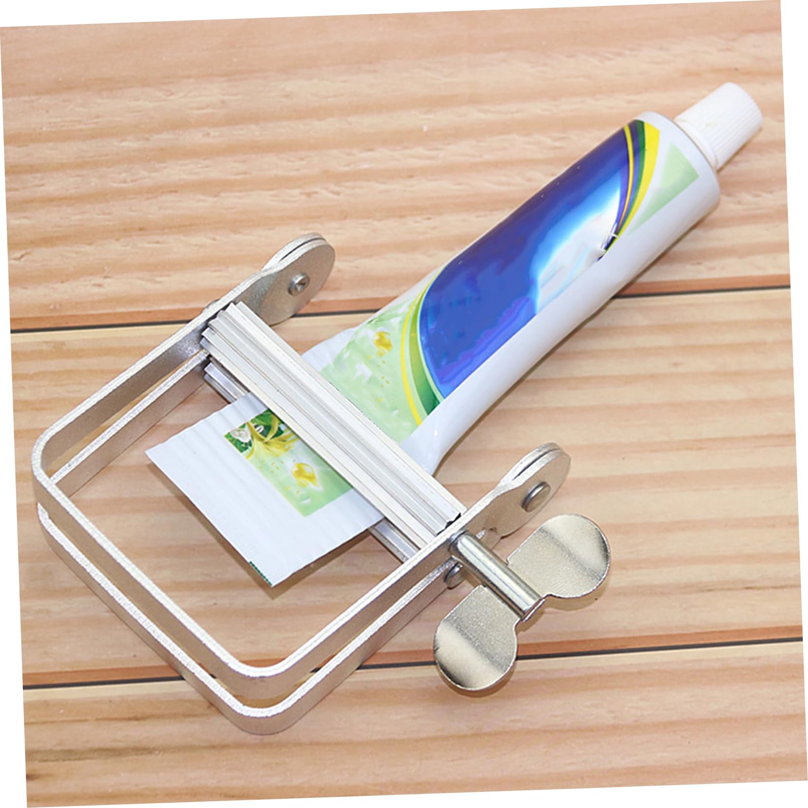 BCOATH Stainless Steel Extruder Squeezer Toothpaste Tube Wringer Childrens Toothpaste Toothpaste Exprimidor De Jugos Automático Rotate Tube Dispenser Crimp Tool Silver Aluminum Alloy