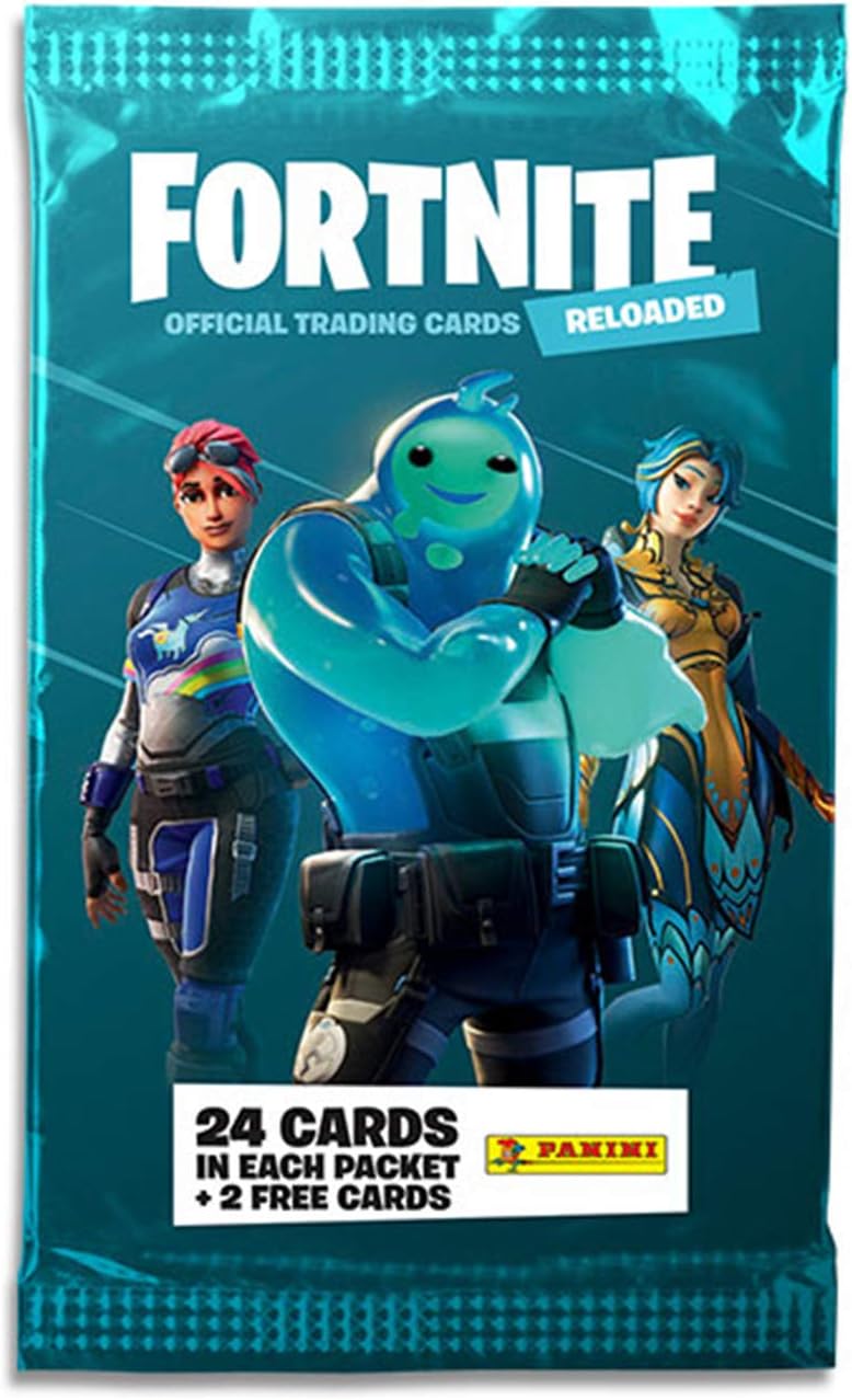 Amazon Com Panini Fortnite Reloaded Trading Card Collection Fat Pack Toys Games