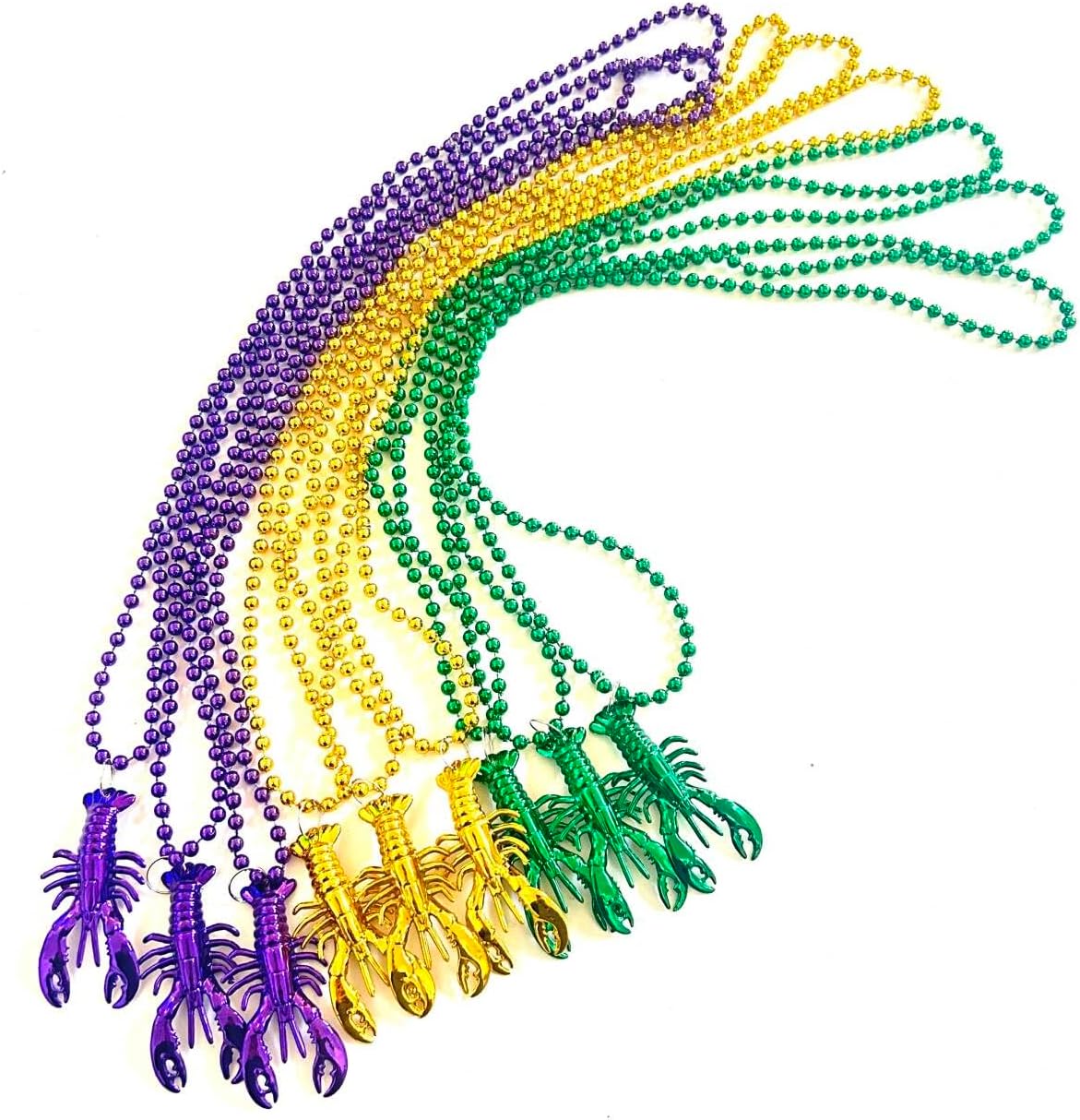 30 Pcs Crawfish Lobster Boil Bead Necklace Parade Holiday Party Supplies Decorations