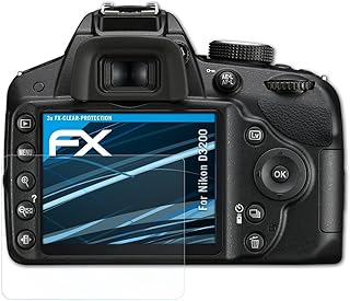 atFoliX Screen Protection Film compatible with Nikon D3200 Screen Protector, ultra-clear FX Protective Film (3X)