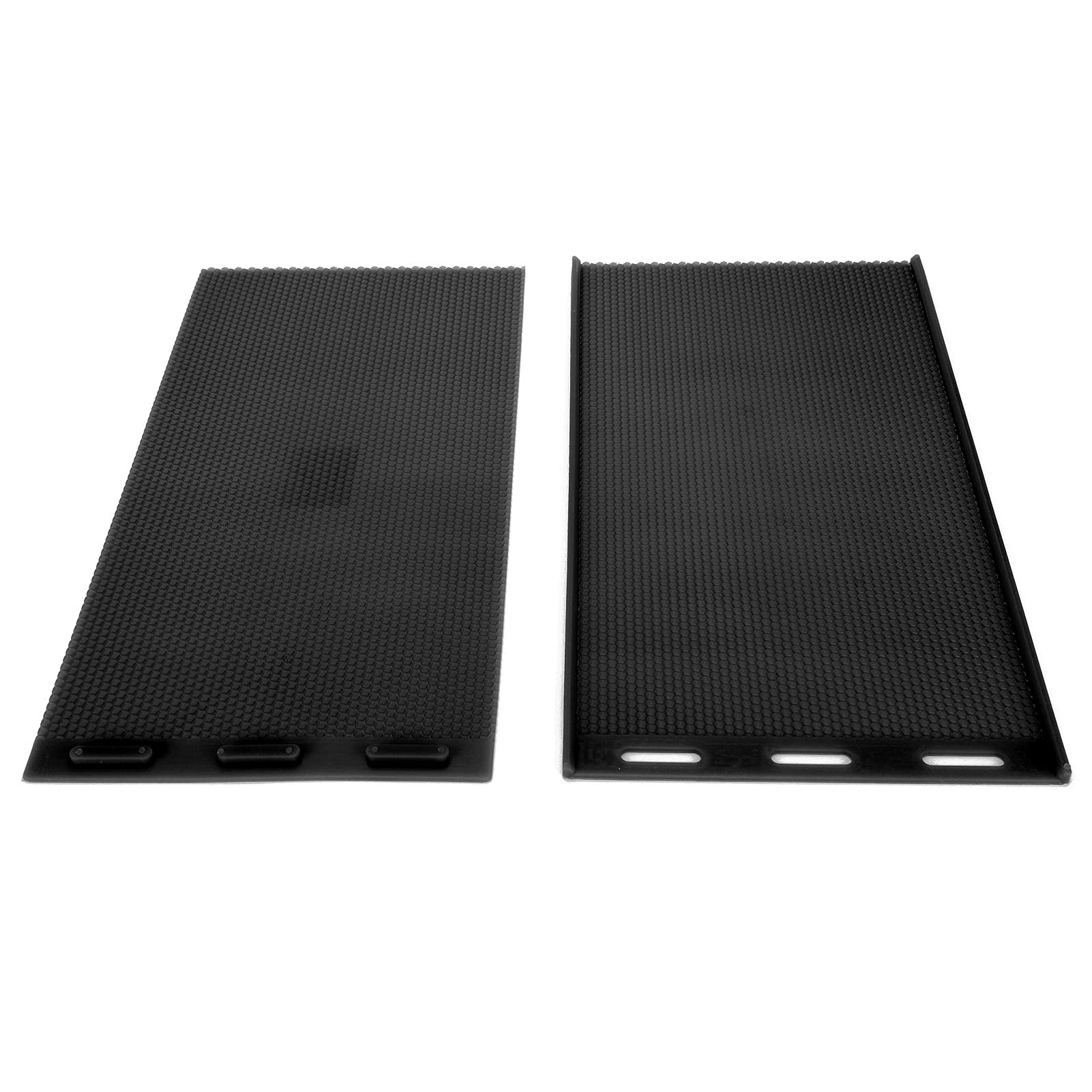 Beeswax Foundation Sheets with Rubber Mold for Candle Making and Beekeeping, DIY Bee Comb Press Supplies (Black)