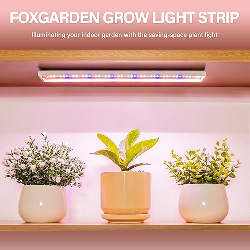 Miniatura 2 de FOXGARDEN Tira de luz de crecimiento, luz roja azul y blanca de espectro completo para plantas de interior, lámpara de crecimiento brillante de 96