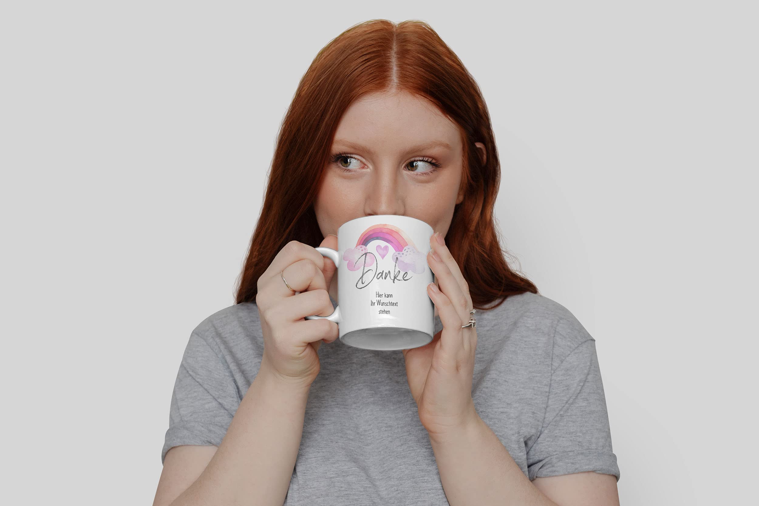 Tazza Personalizzata Con Testo – Regalo Di Ringraziamento, Ceramica 330ml, Lavabile In Microonde E Lavastoviglie