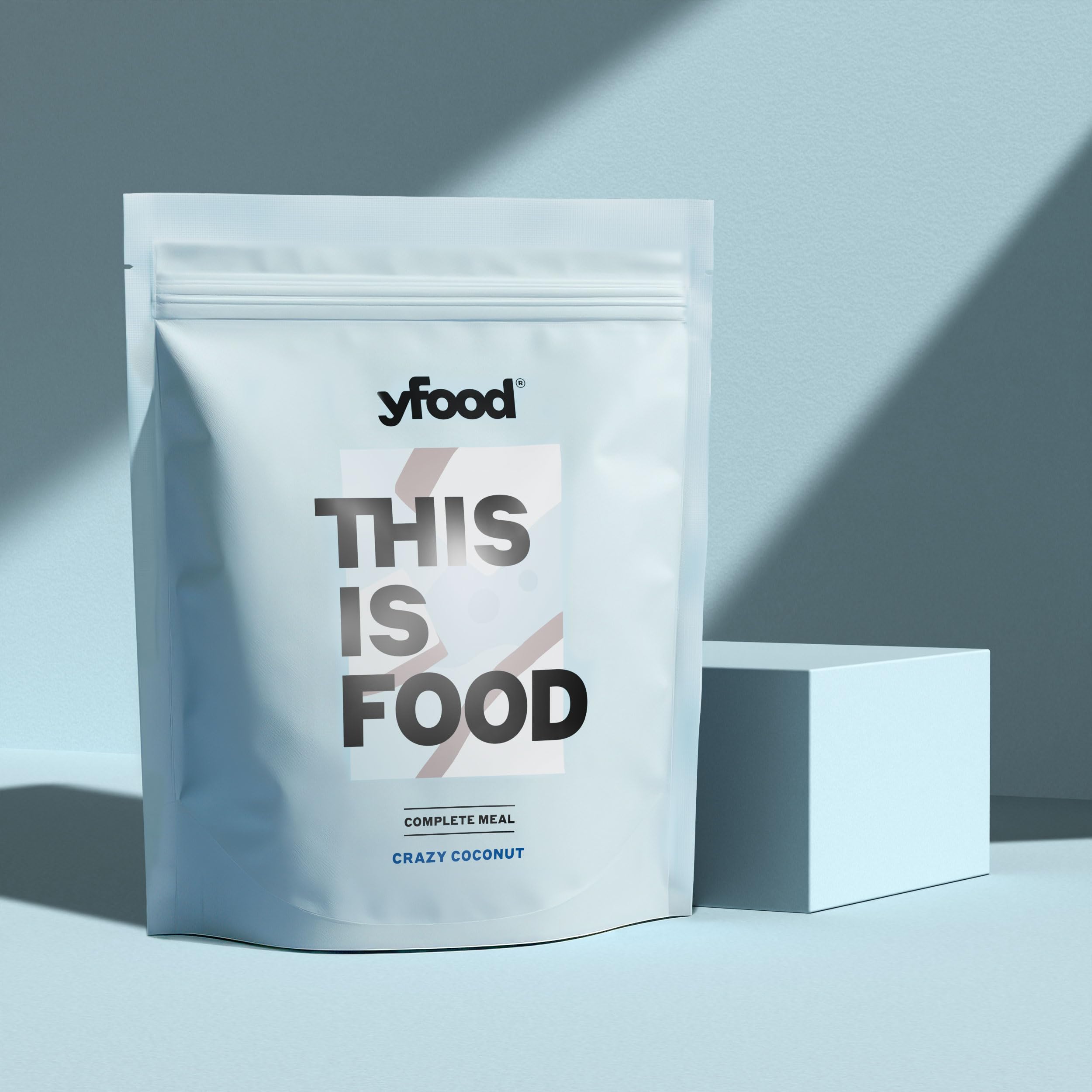 yfood Bebida Crazy Coconut – 12 comidas de 400 kcal en polvo – 26 g de proteínas, vitaminas y minerales – Sabor: coco
