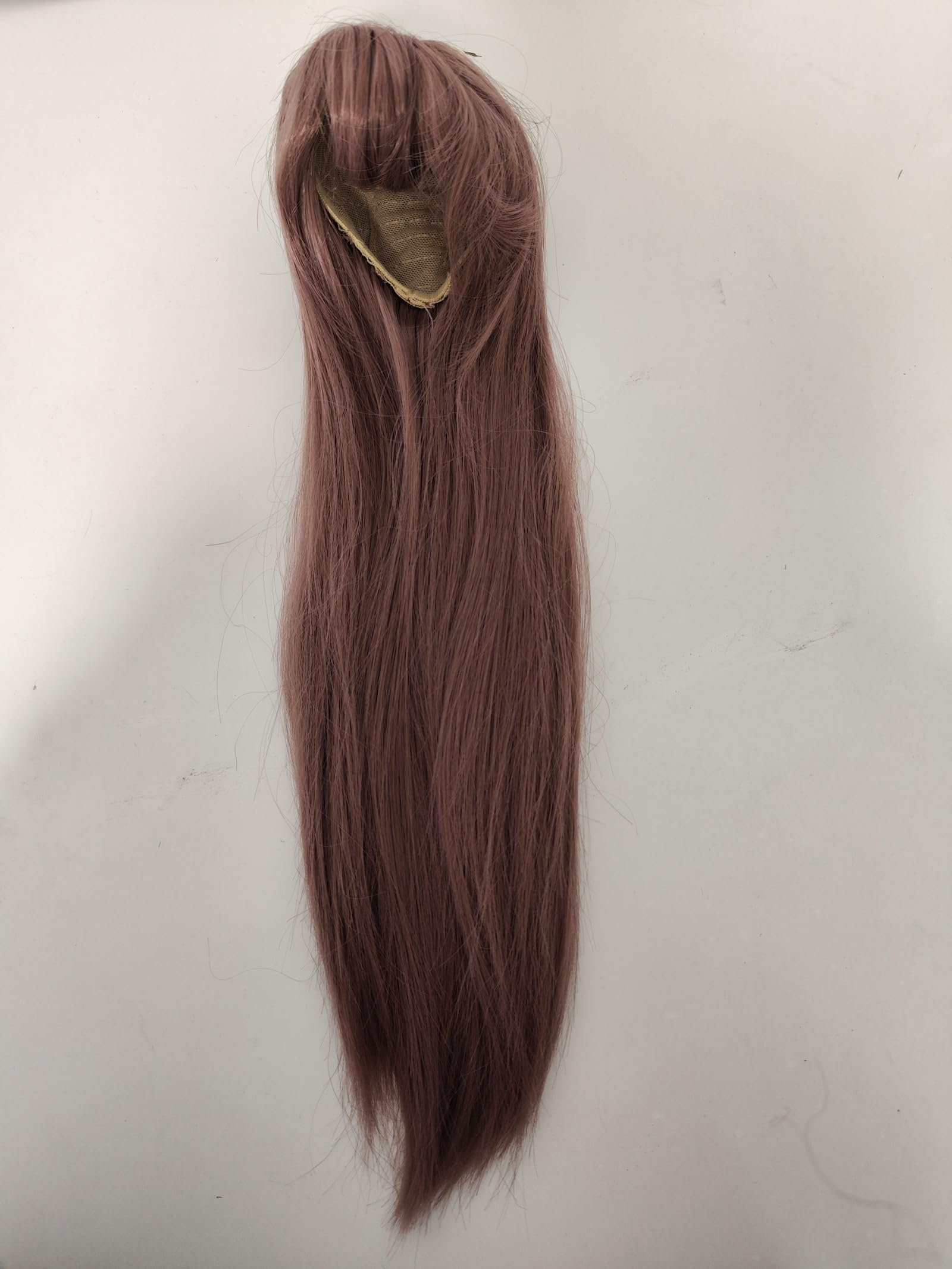 1/3 sd bjd Wig Head Circumference 8-9inch(22-24cm) high Temperature Fiber tert-Style Rough Long Straight Chestnut Brown Hair