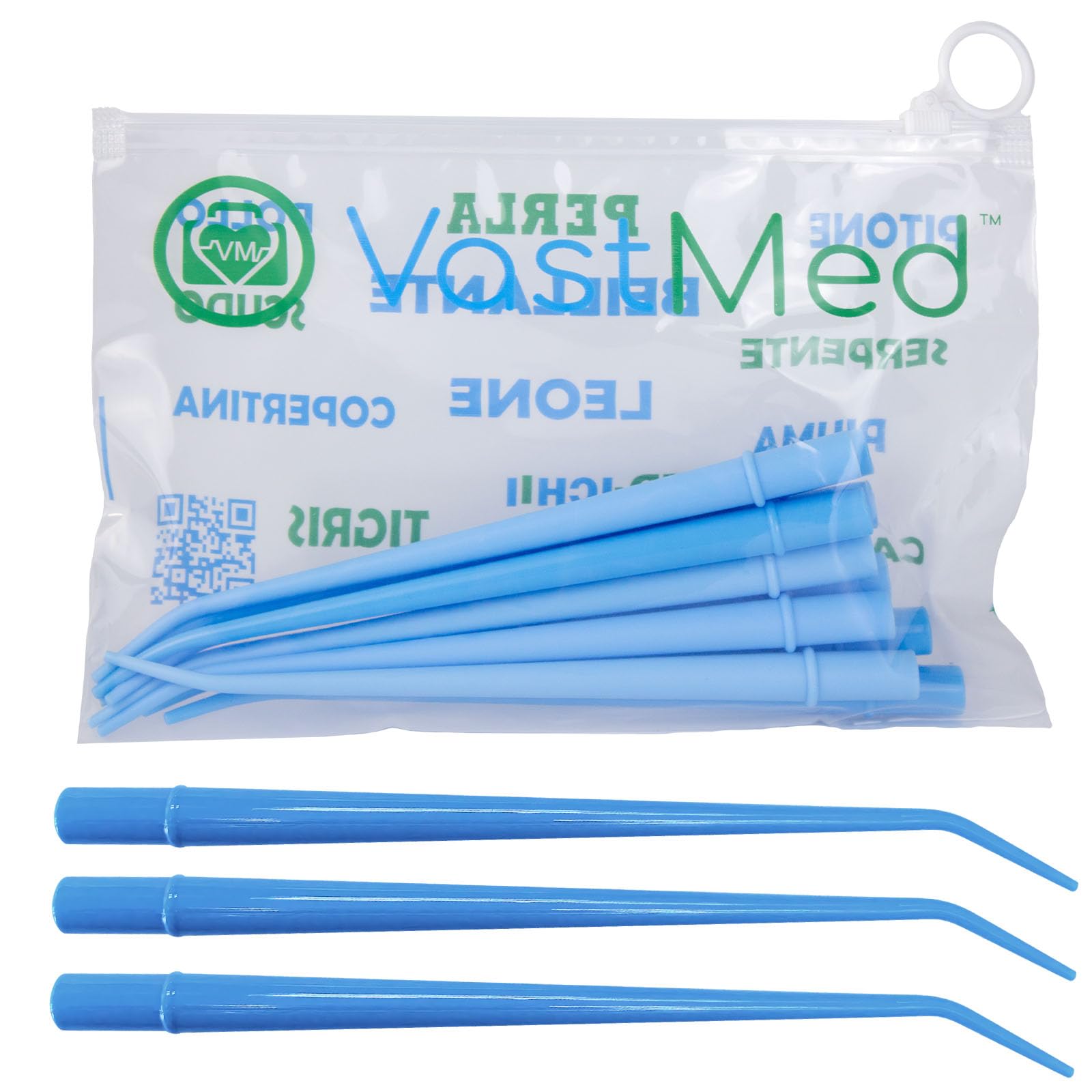 25 Pcs Dental Surgical Aspirator Tips by Vastmed | Disposable Suction Tips | 1/4