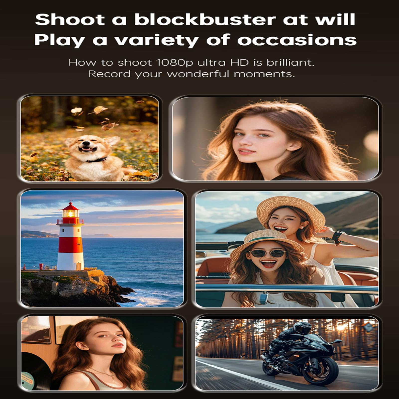 Fotocamera digitale di tipo retrò con opzioni di controllo manuale, fotocamera espandibile per principianti di fotografia creativa
