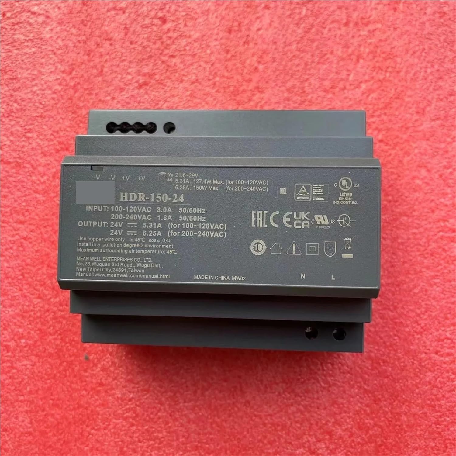 150W Ladder Guide Power Supply HDR-150-24 | 24V
