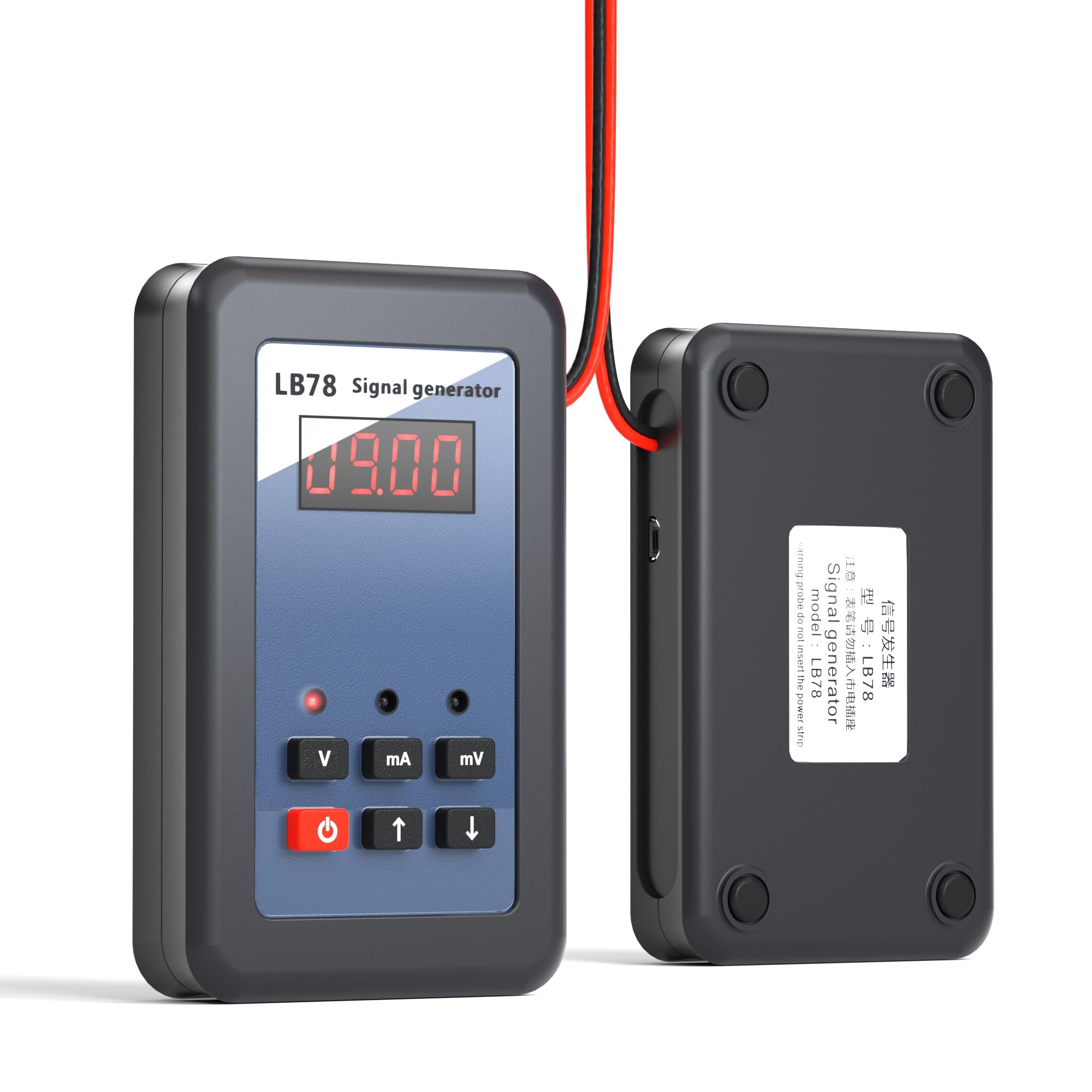 LB78 Current Voltage Signal Generator, 4-20mA /0-10V/mV Signal Source Calibrator Tester, LCD Display