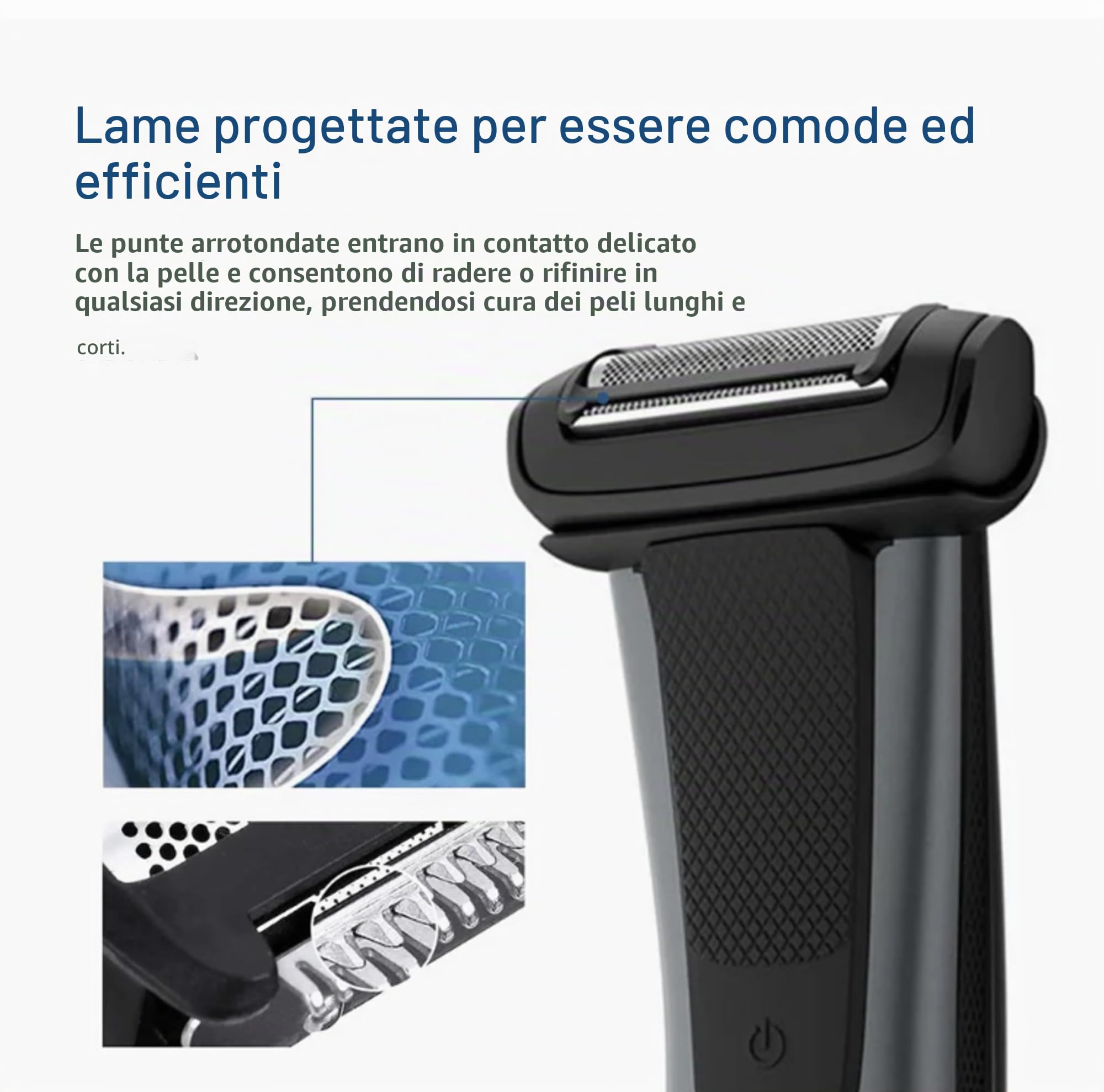 Testina di ricambio compatibile con rasoi Philips Bodygroom Series 7000, 5000 e 3000, confezione da 2