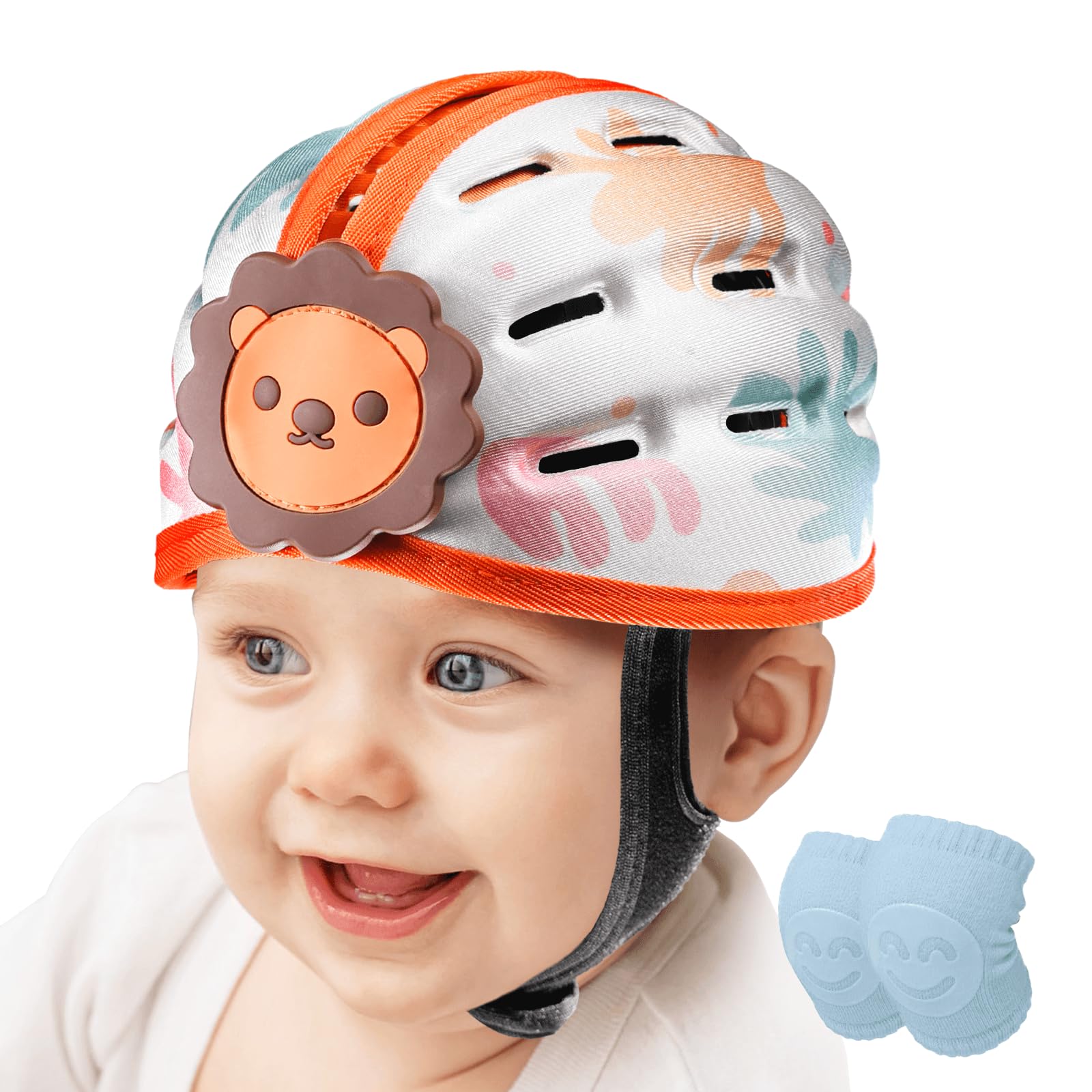 Baby Helmet for Crawling Walking - Breathable Baby Head Protector for 1-2 Years, Infant Safety Helmets for Toddler Walking, Expandable and Adjustable, Ultra-Lightweight