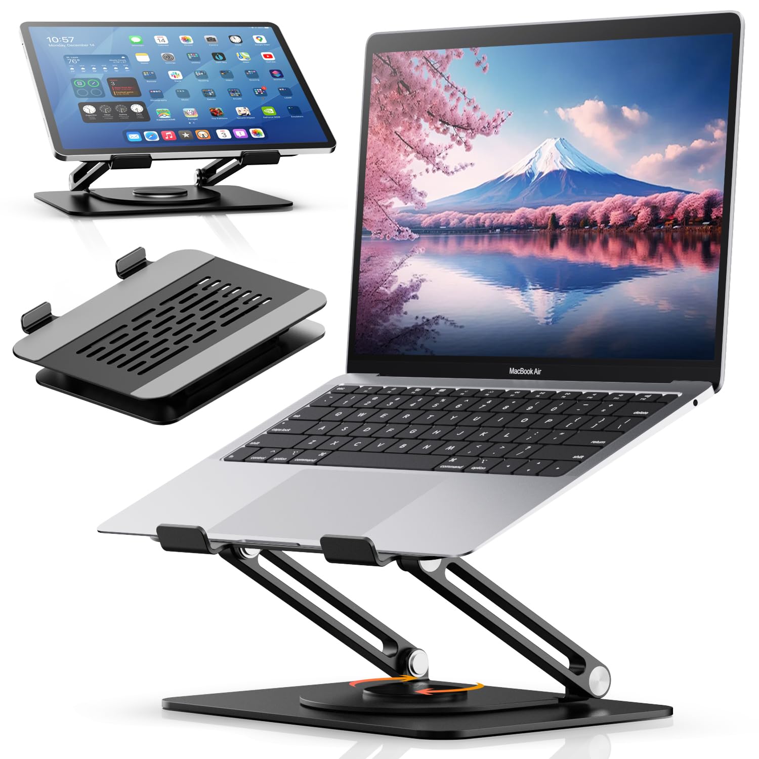 パソコン【スタンド付き】 ノートパソコン用アルミスタンド [NS-03] | ナカバヤシ株式会社 MCO