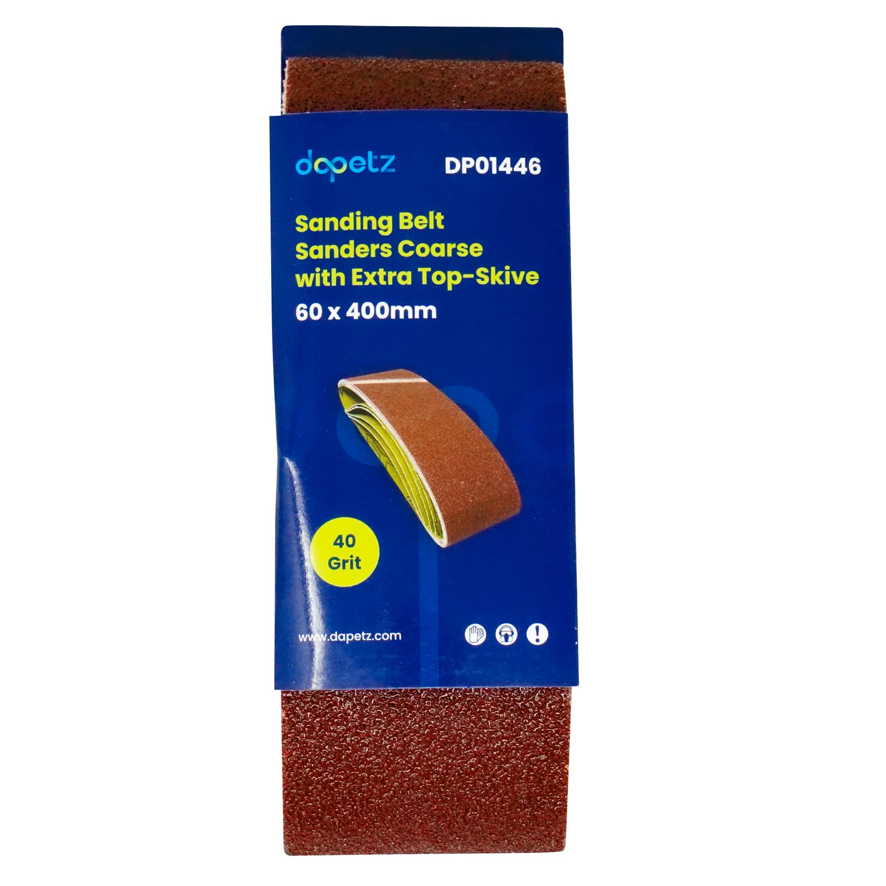 Dapetz ® 5Pcs Sanding Belts 40 Grits Aluminum Oxide Abrasive Fabric Sanding Belts 60 X 400Mm Accessories Fit Bosch Sanders Grinding,Sharpening And Derusting