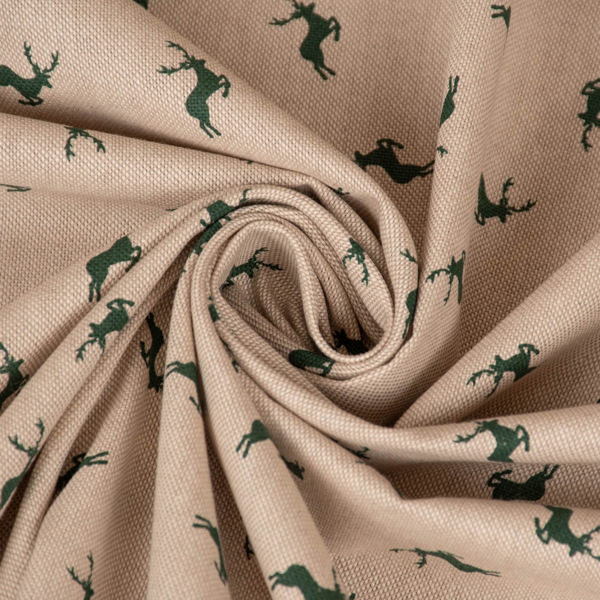 Schöner Leben Vorhang Scandi Retro Leaves Blätter natur rosa petrol in 245cm ode