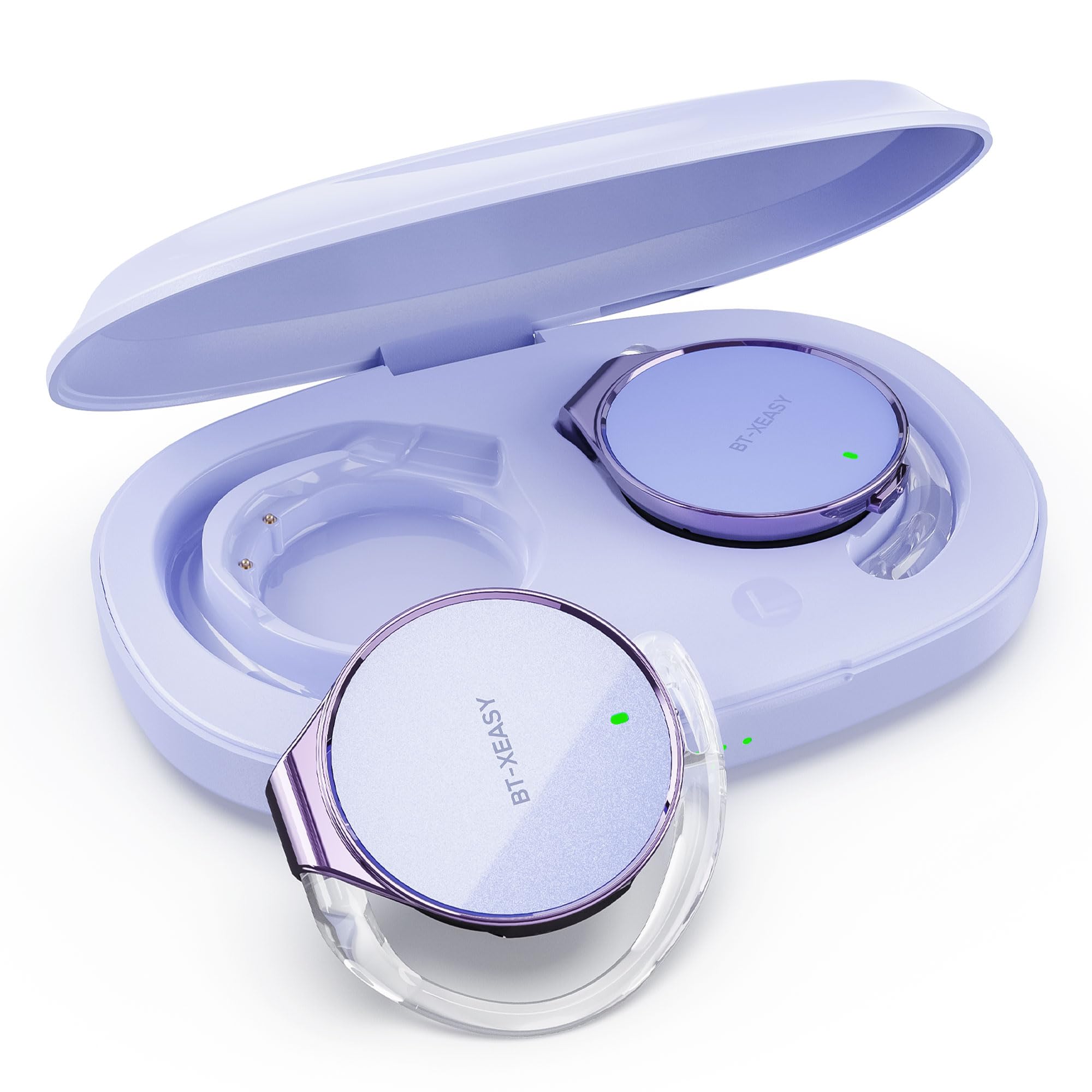 Open Ear Headphones Bluetooth | 52 Hours Playtime & Dual Device Pairing | On Ear Headphones | Lightweight Ear Clip for Sports | Wireless Over-Ear Headphones