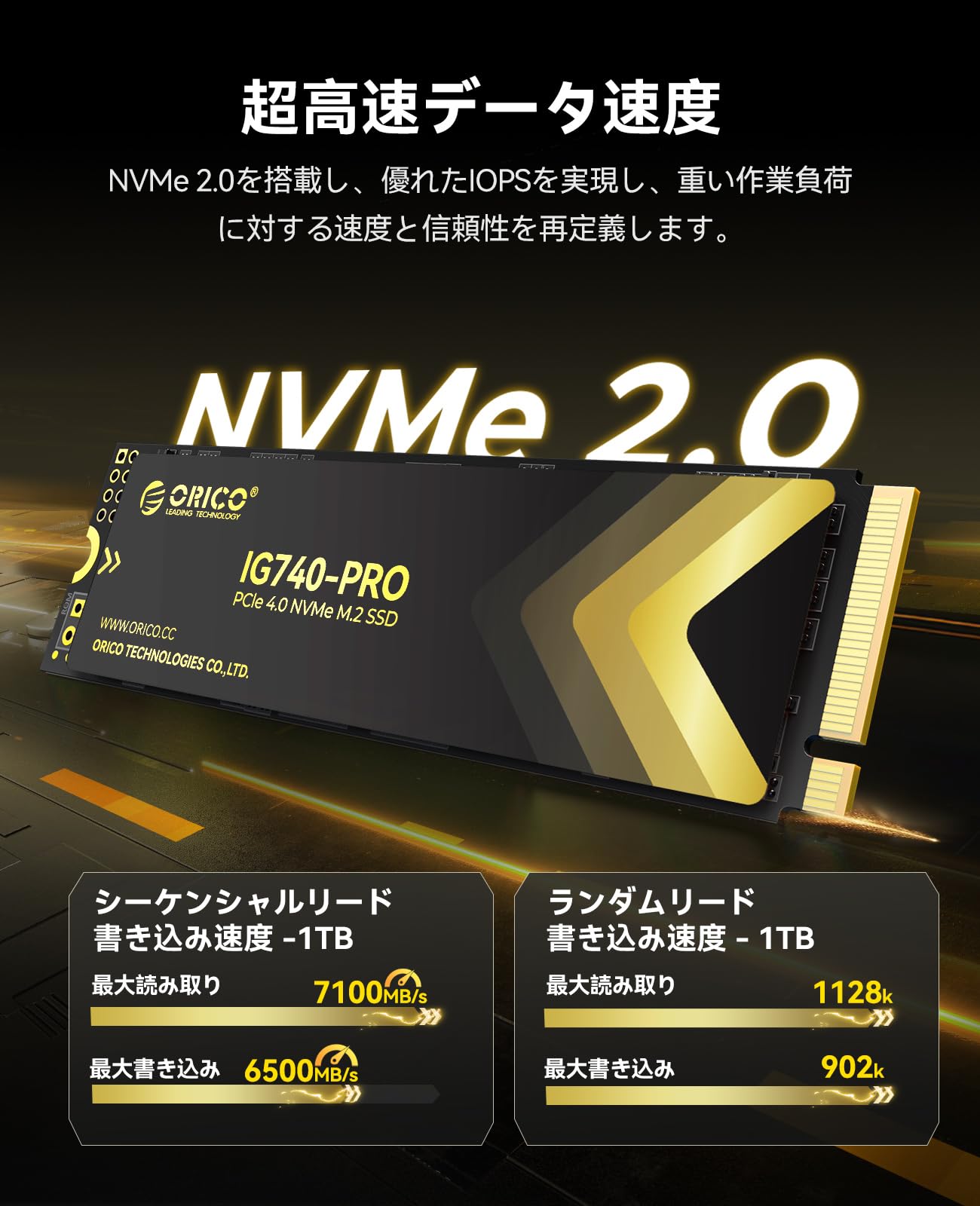 ORICO IG740PRO 1TB PCIe 4.0 M.2 NVMe SSD