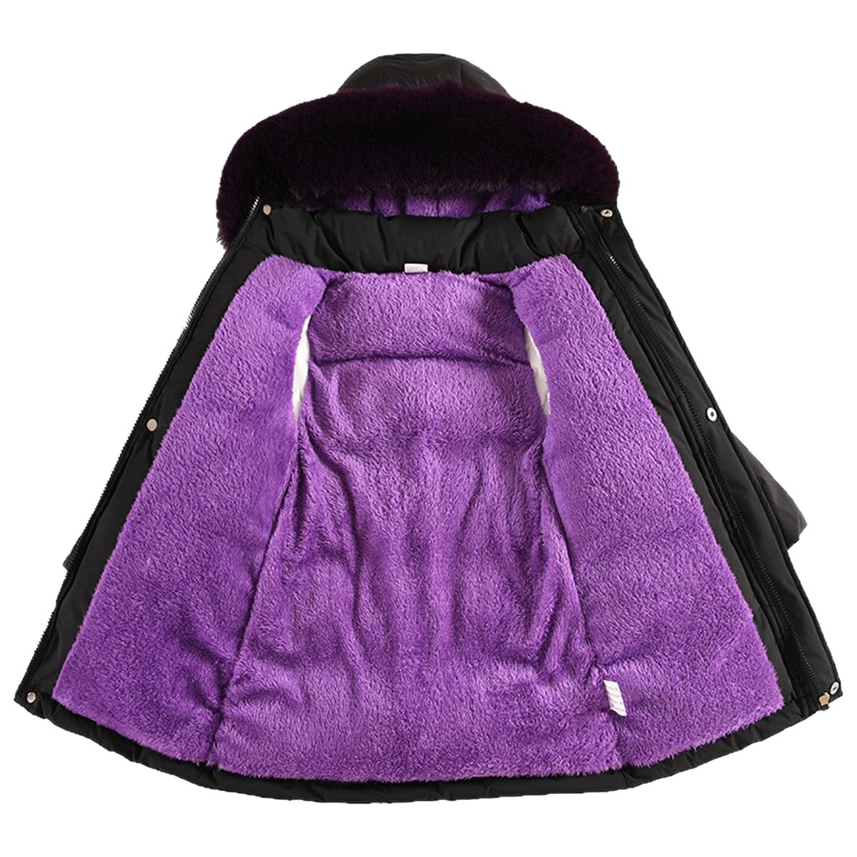 Cappotto Invernale Bambina con Cappuccio Giacca Calda Parka Giacca Trapuntata Spessa Cappotto Lungo per Bambini Antivento Piumino Autunno Inverno con Fodera in Pile 3-13 Anni