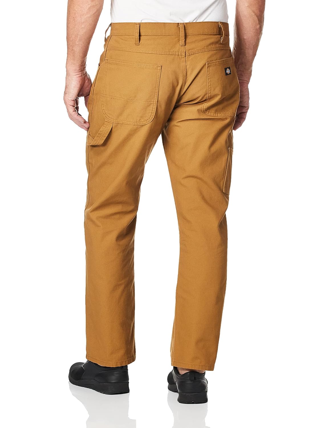 Dickies Men's Relaxed Straight Fit Lightweight Duck Carpenter Jean, Brown Duck, 32W x 30L - Image 2