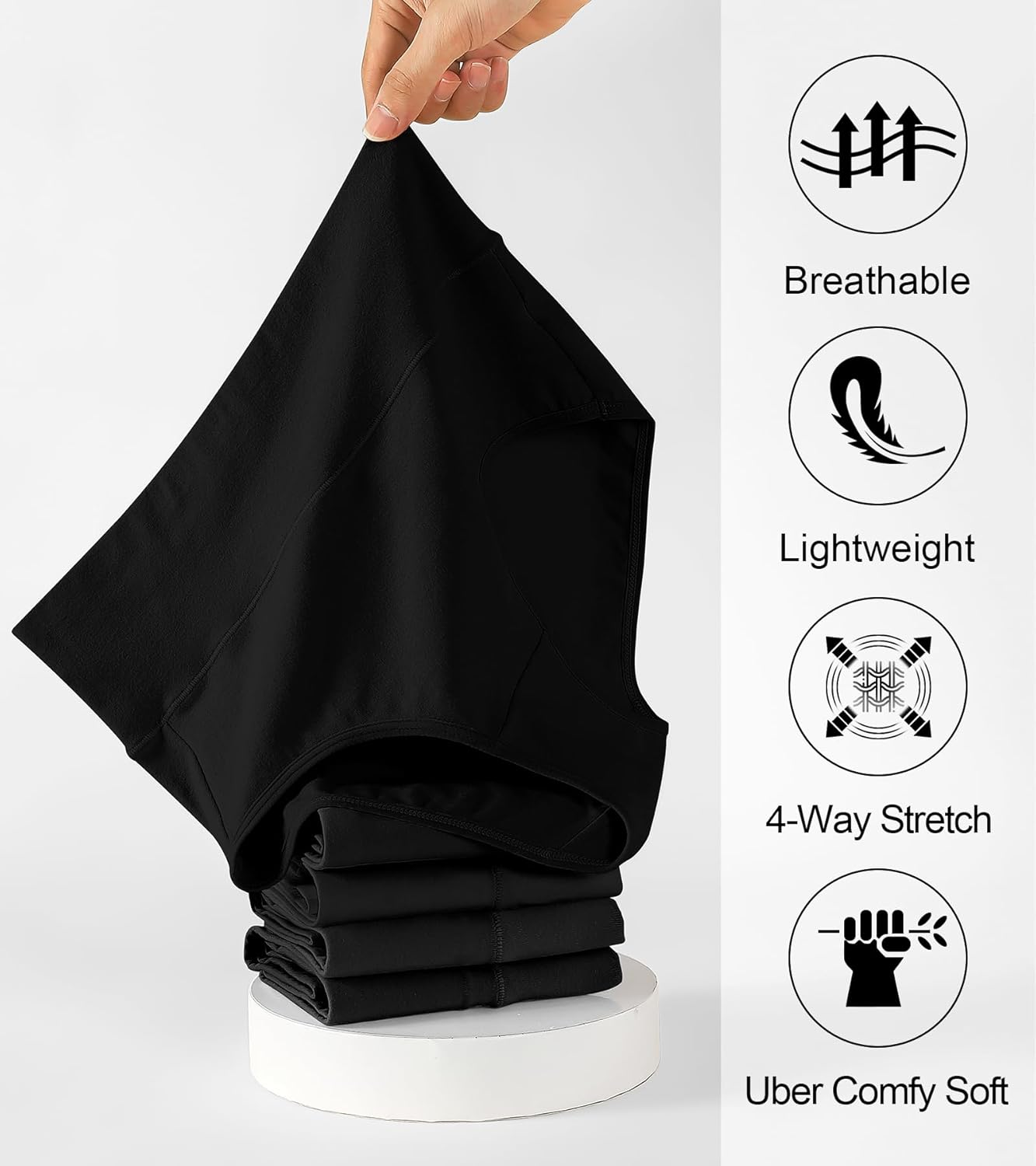 OLIKEME High Waisted Underwear for Women Tummy Control Full Coverage Cotton Ladies Panties Soft Stretch Briefs - Image 6