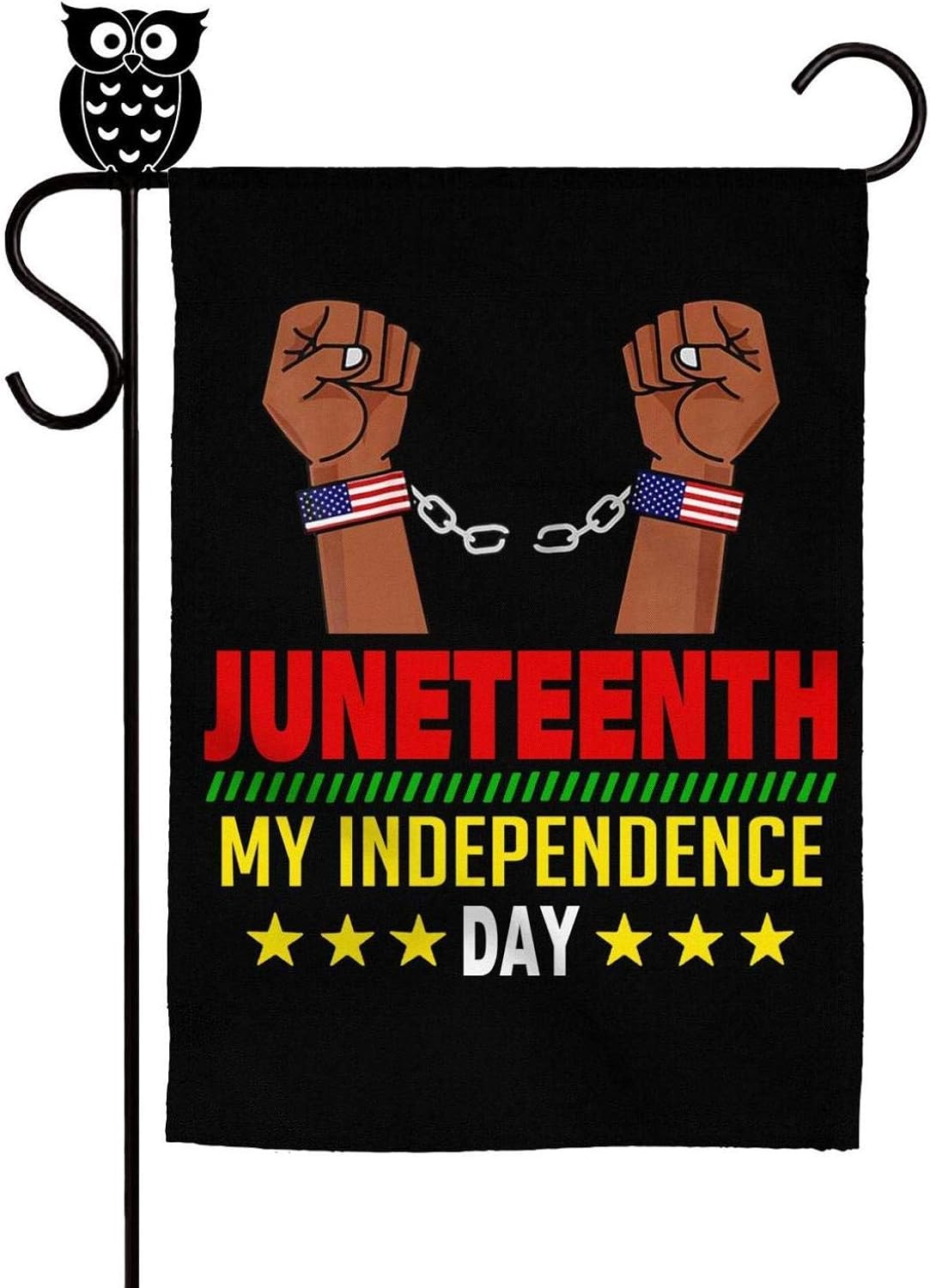 amazoncom ntacza house garden flag happy juneteenth day american freedom flag emancipation