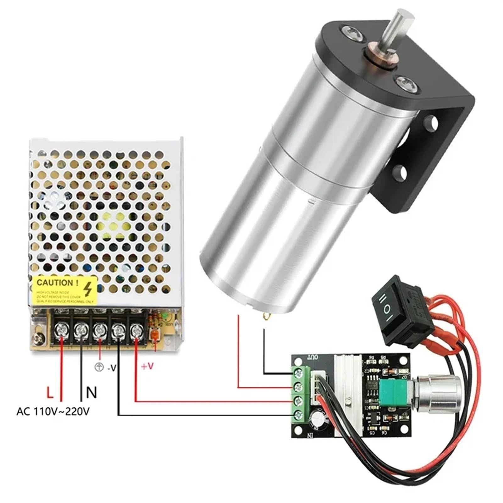 JGA25-370 12V Geared Motor DC Motor Electric Gear Motor High Torque | Wish