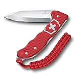 Hunter Pro Alox Large Pocket Knife with Lock Blade and Lanyard Hole - Red