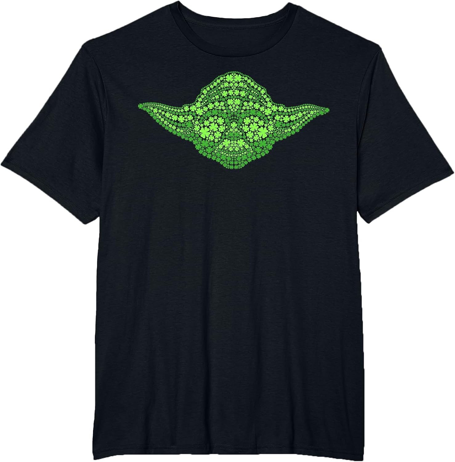 Star Wars Yoda Clover Face St Patrick's Day Graphic T-Shirt T-Shirt