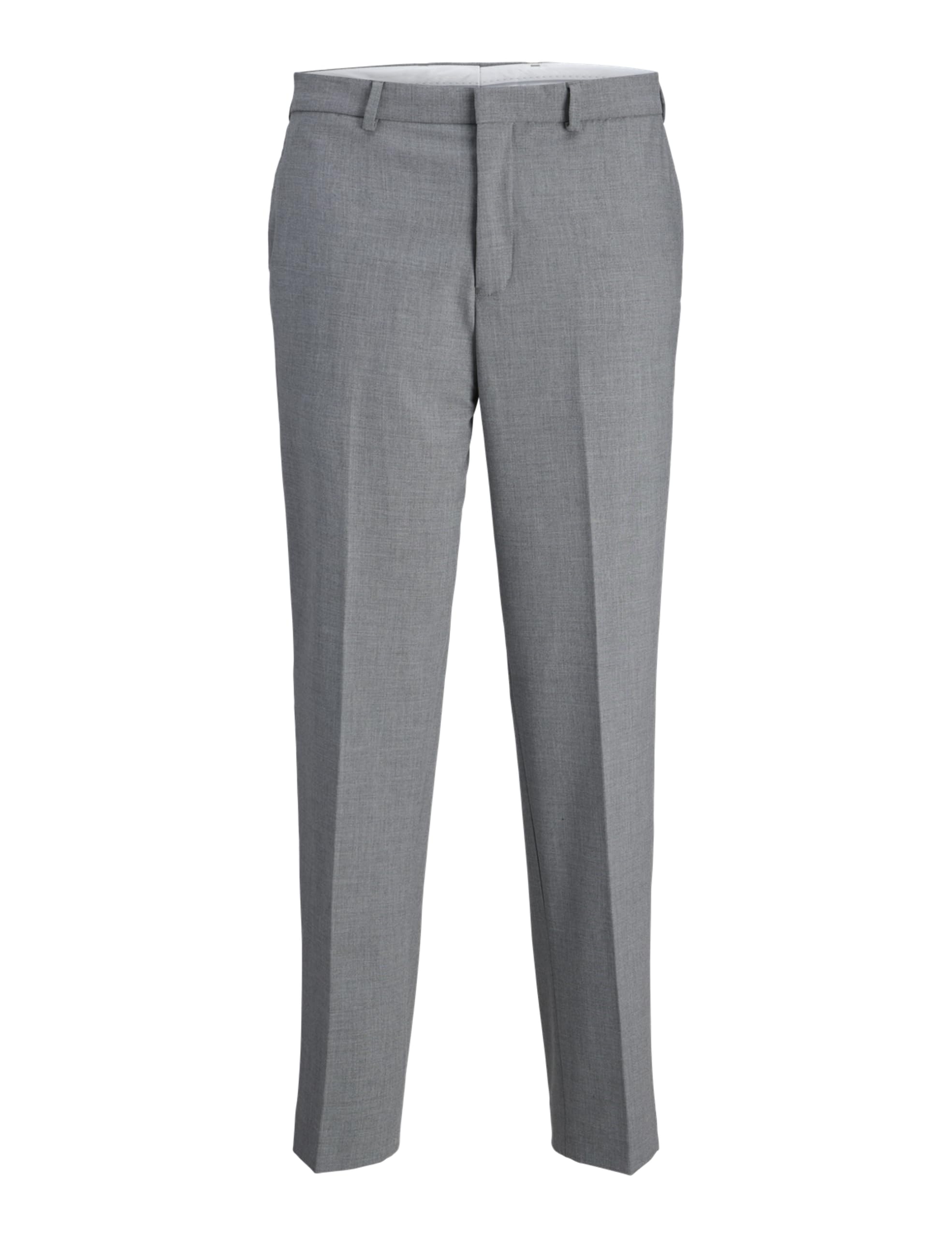 JACK & JONES Pantalones de Traje para Hombre JPRTHEO Regular Fit Pantalones de Traje, Gris Claro Jaspeado/Ajuste: Ajuste Regular, 48