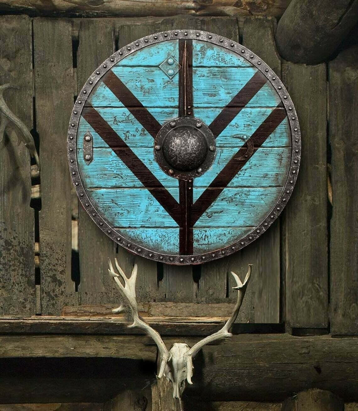 Piru Medieval Legartha Shieldmaiden Viking Shield