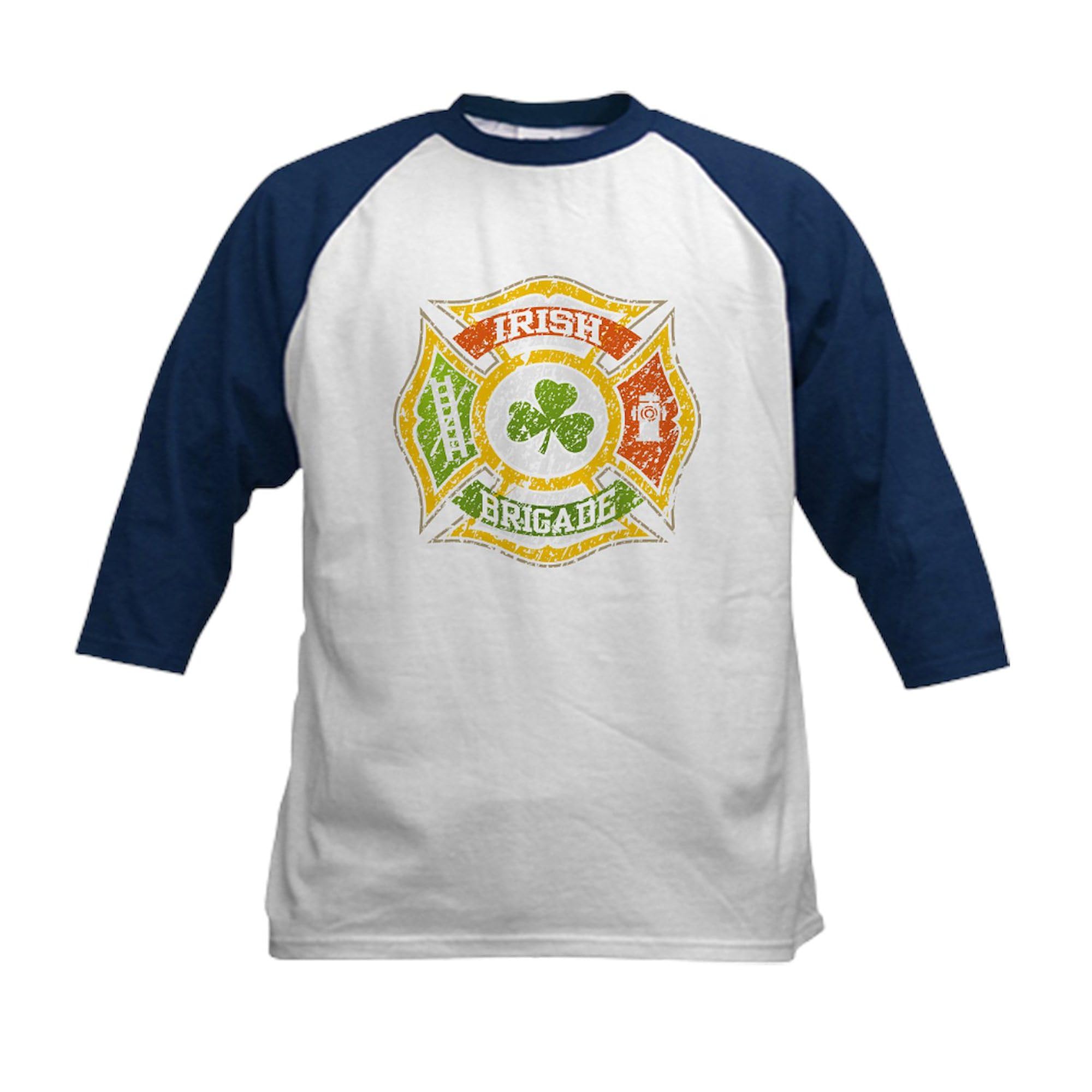 CafePress Irish Brigade Kids Baseball Jersey Kids Cotton Baseball Jersey, 3/4 Raglan Sleeve Shirt